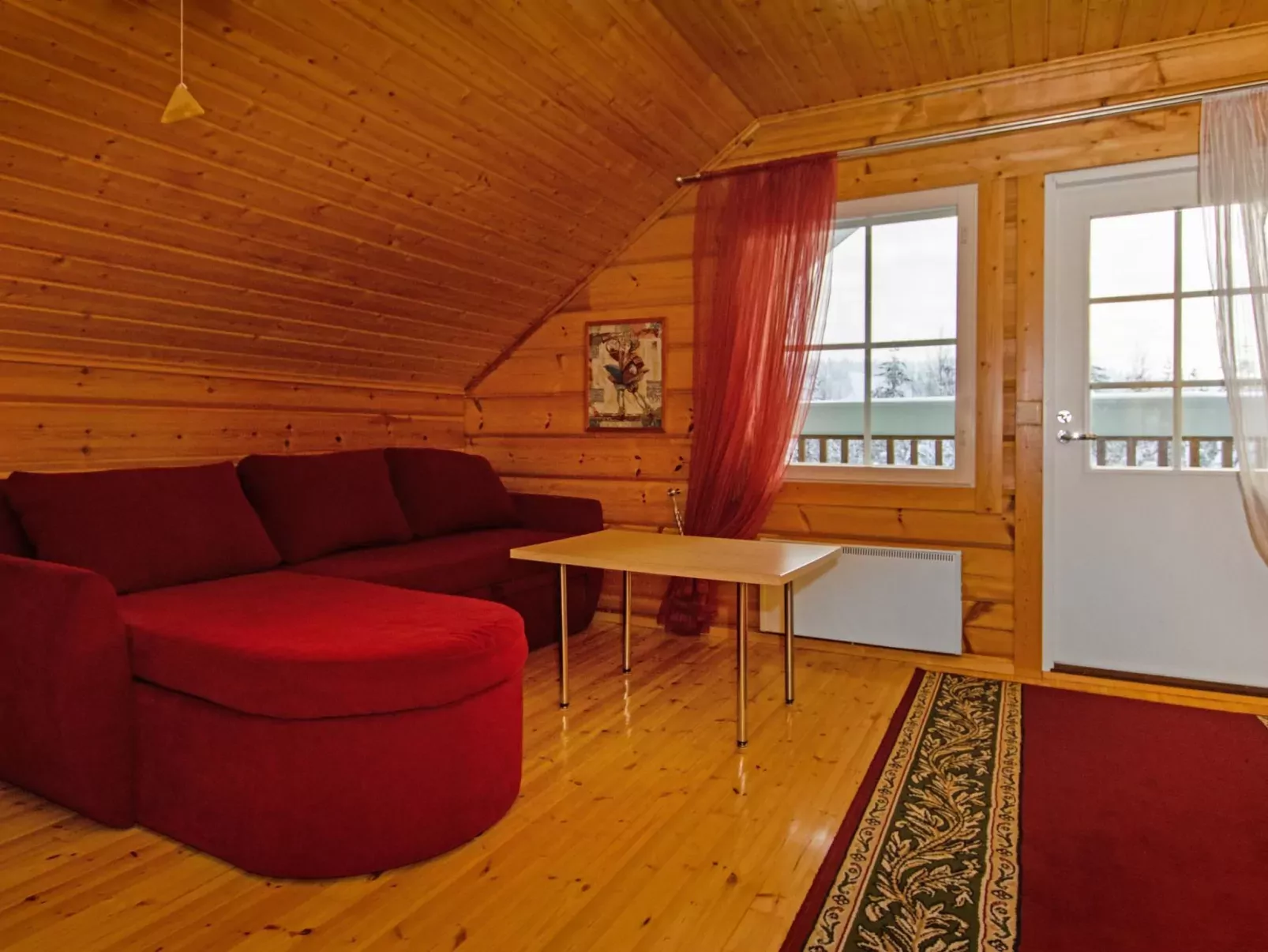 Lomataivas cottage-Binnen