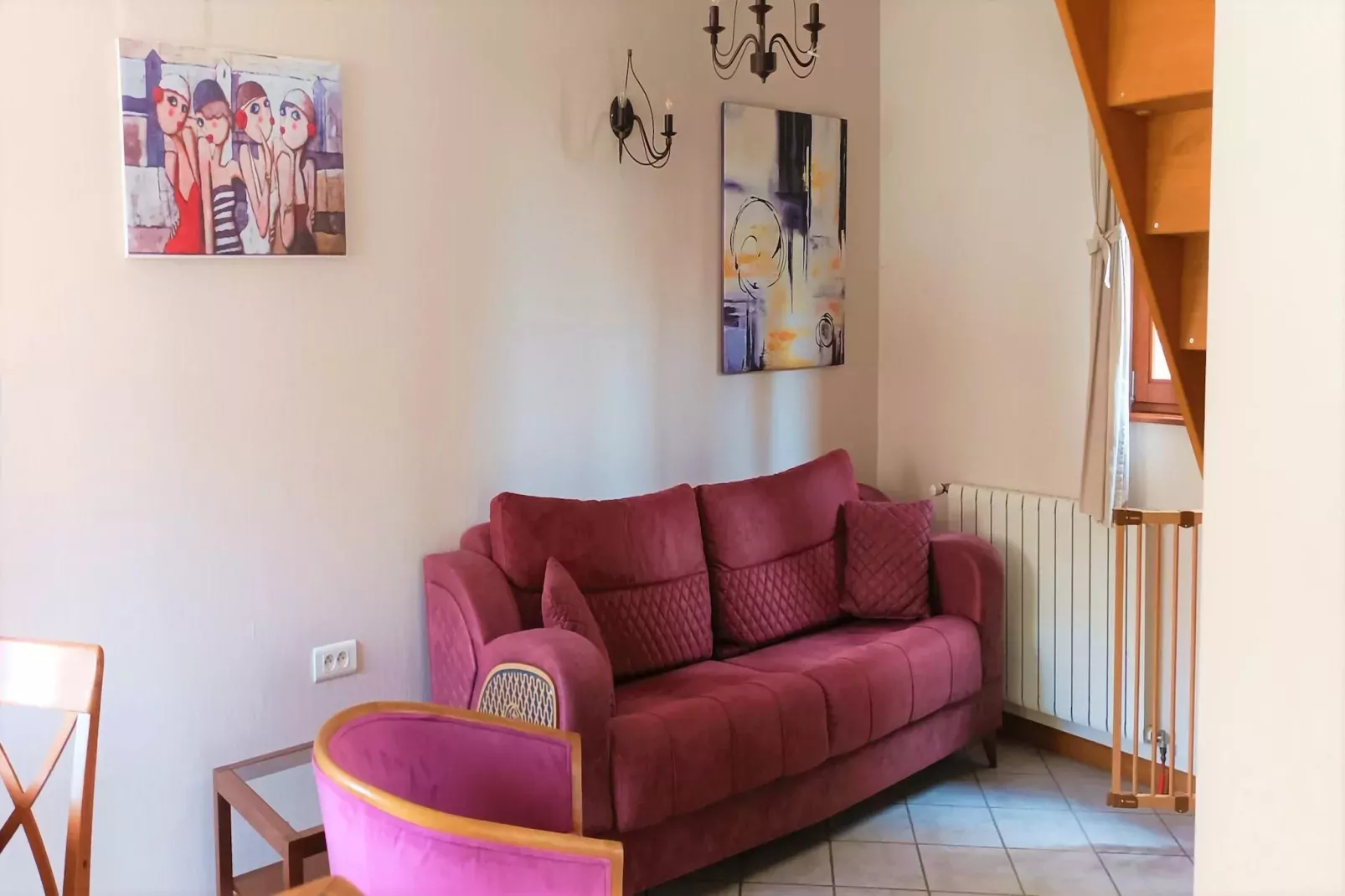 Semi-detached house Hinsbourg-Woonkamer