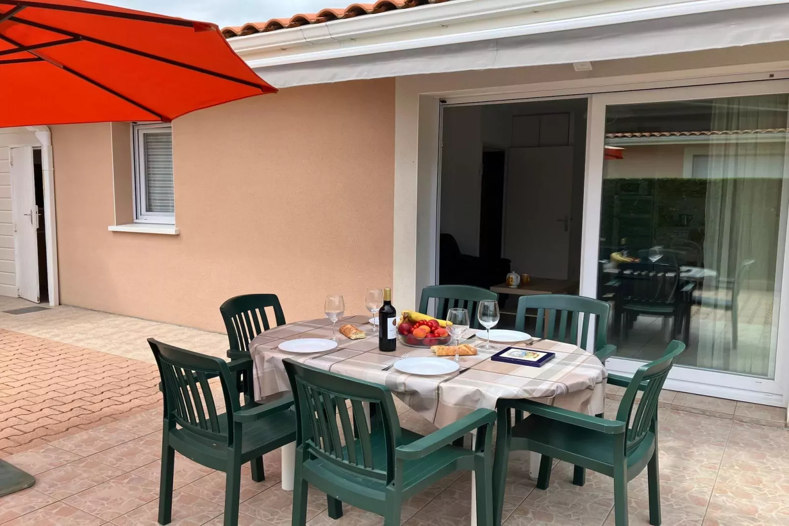 Terraced house Moliets-Buitenkant zomer