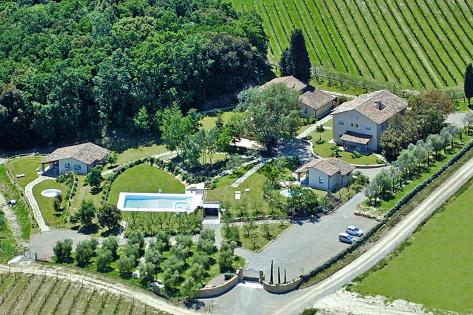 Ferienanlage Borgo della Meliana Gambassi Terme Typ House-Gebieden zomer 1km