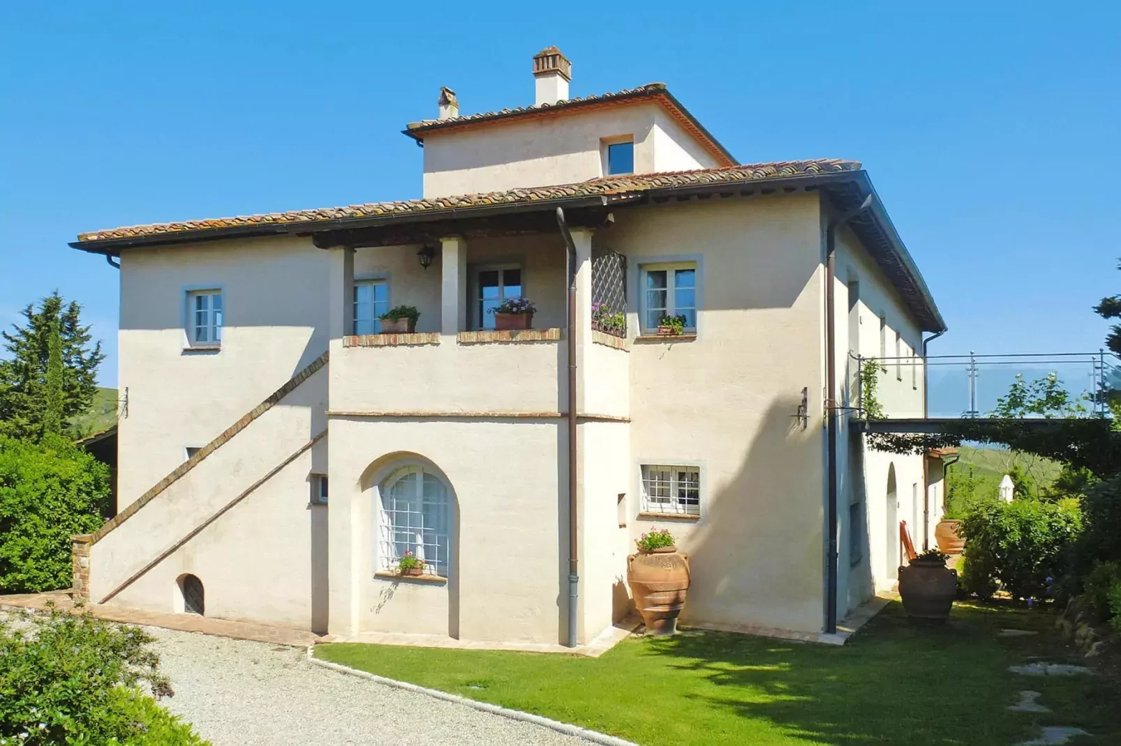 Ferienanlage Borgo della Meliana Gambassi Terme Typ Cottage Pool-Buitenkant zomer