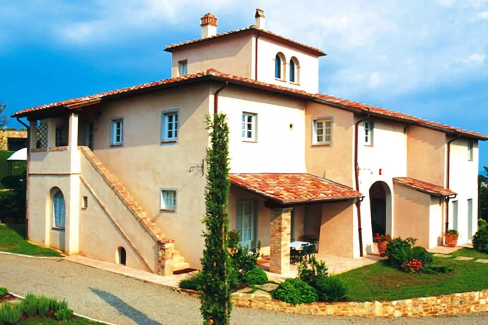 Ferienanlage Borgo della Meliana Gambassi Terme Typ Cottage Pool-Buitenkant zomer