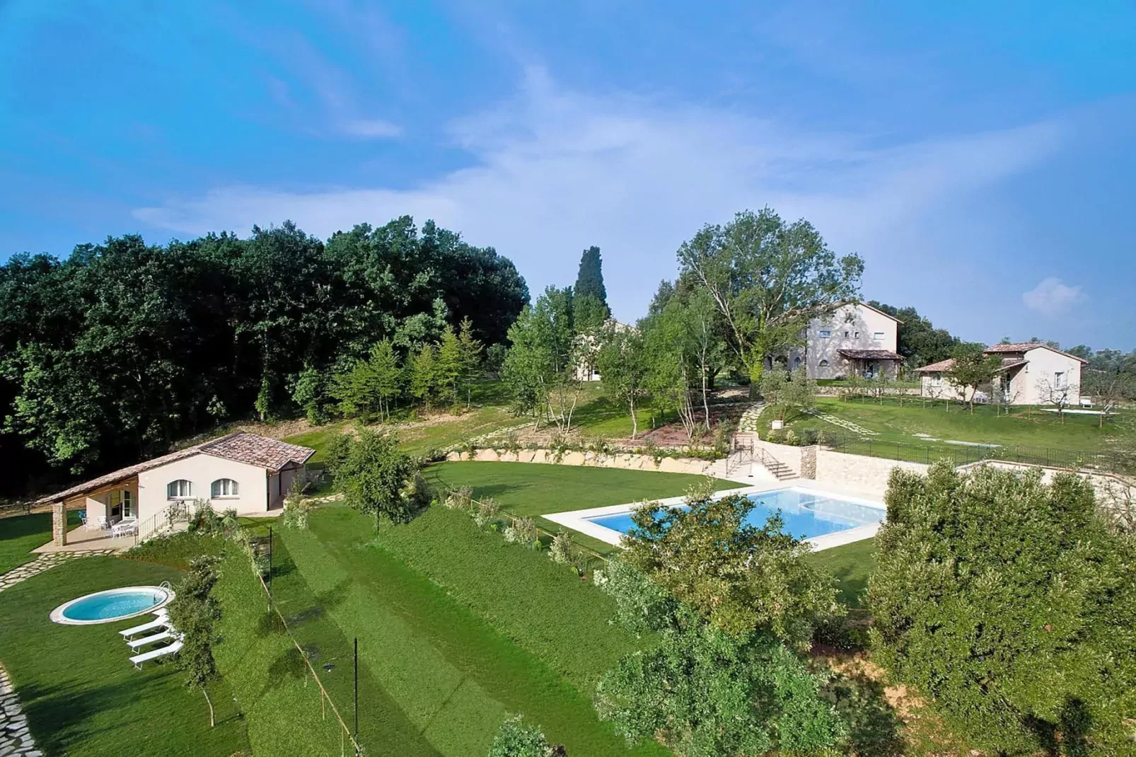 Ferienanlage Borgo della Meliana Gambassi Terme Typ Cottage Pool-Uitzicht