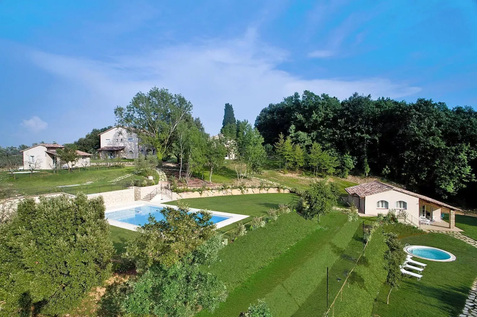 Ferienanlage Borgo della Meliana Gambassi Terme Typ Cottage Pool-Uitzicht
