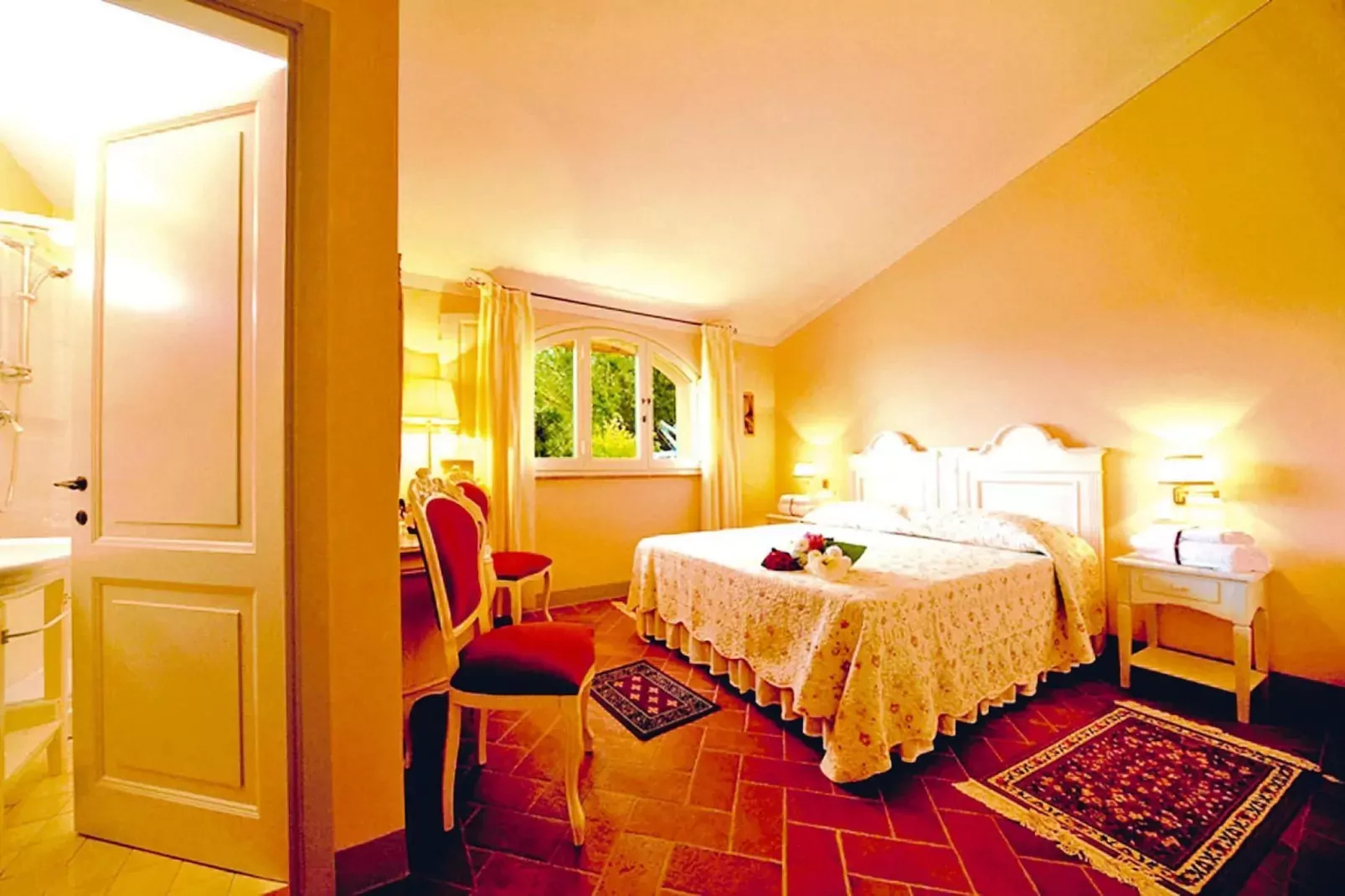 Ferienanlage Borgo della Meliana Gambassi Terme Typ Cottage Pool-Slaapkamer