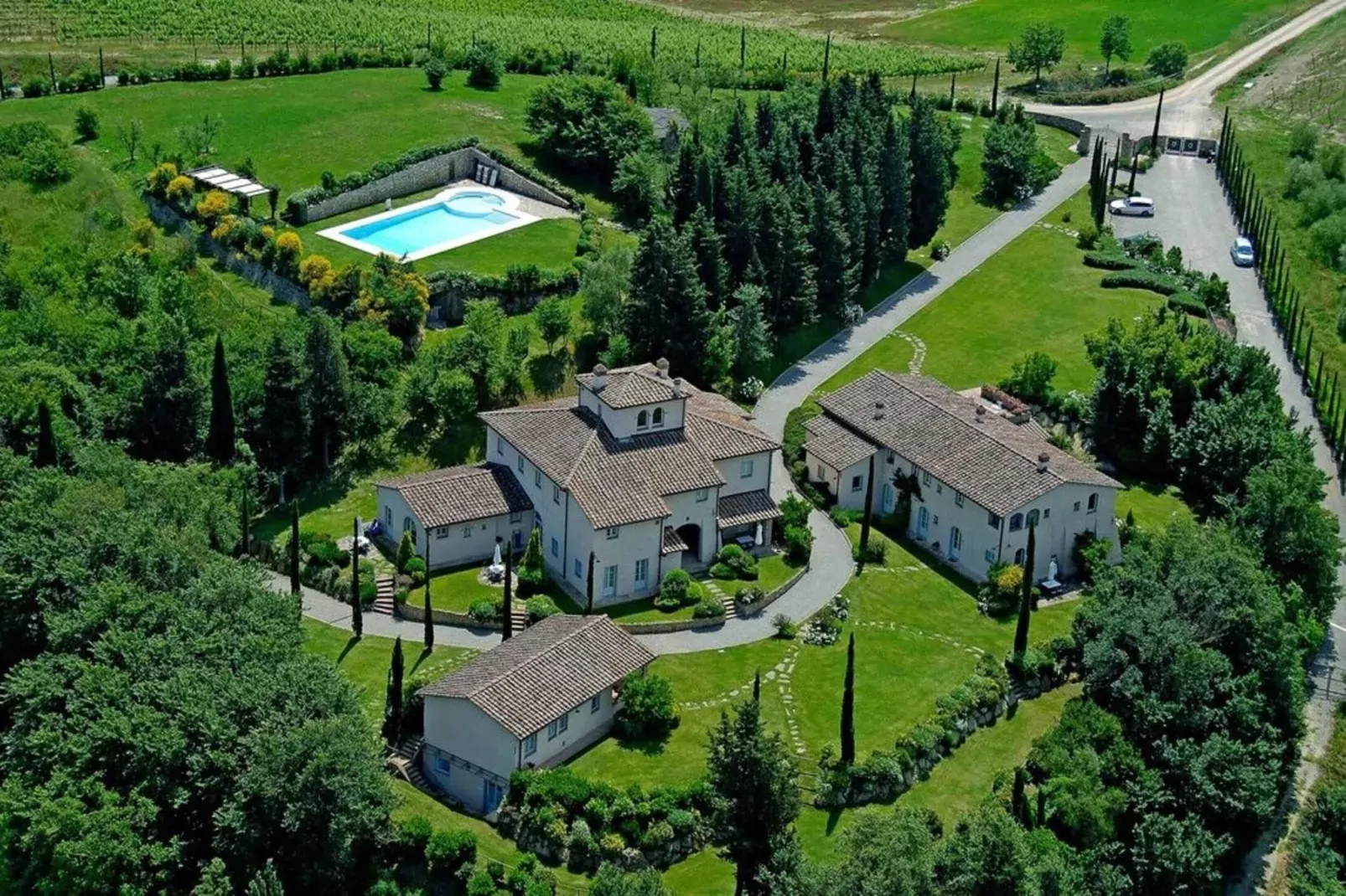 Ferienanlage Borgo della Meliana Gambassi Terme Typ Cottage Pool-Gebieden zomer 5km