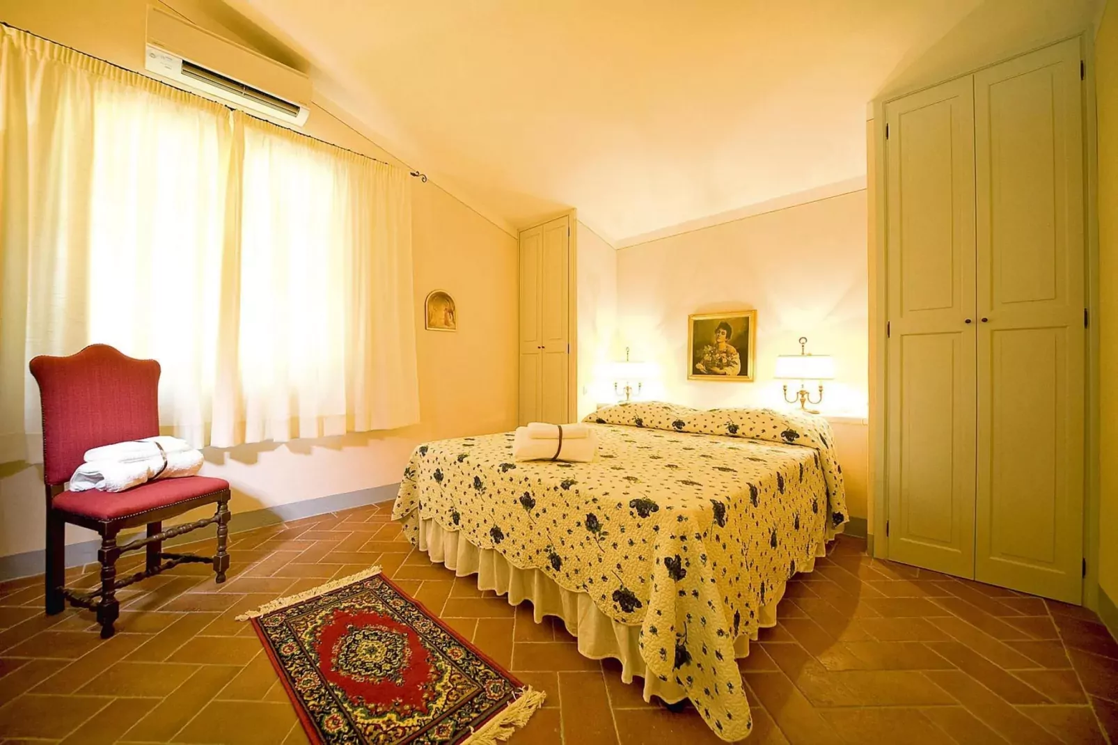 Ferienanlage Borgo della Meliana Gambassi Terme Typ Villa S Adele-Slaapkamer