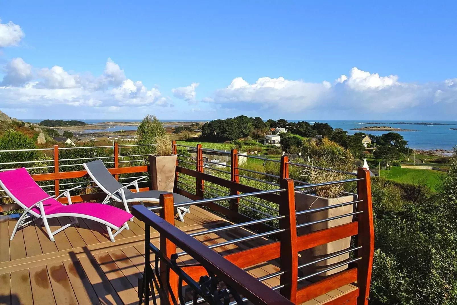 Holiday home Trébeurden-Terrasbalkon