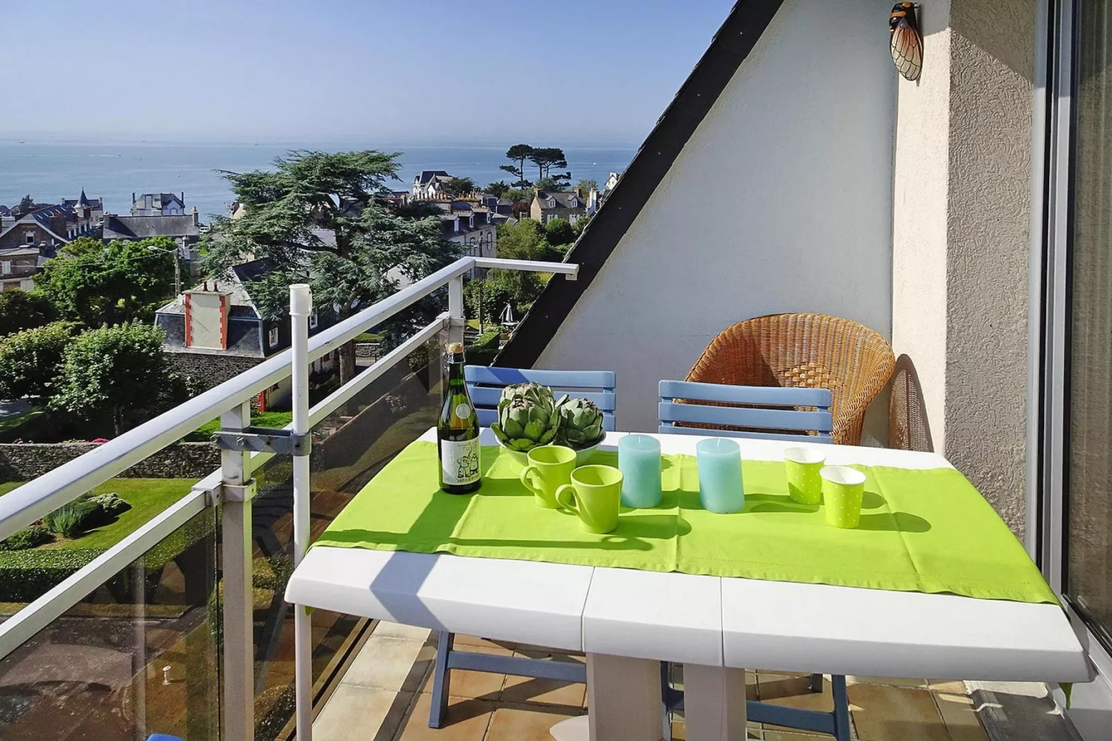 Holiday flat St Quay-Portrieux-Terrasbalkon