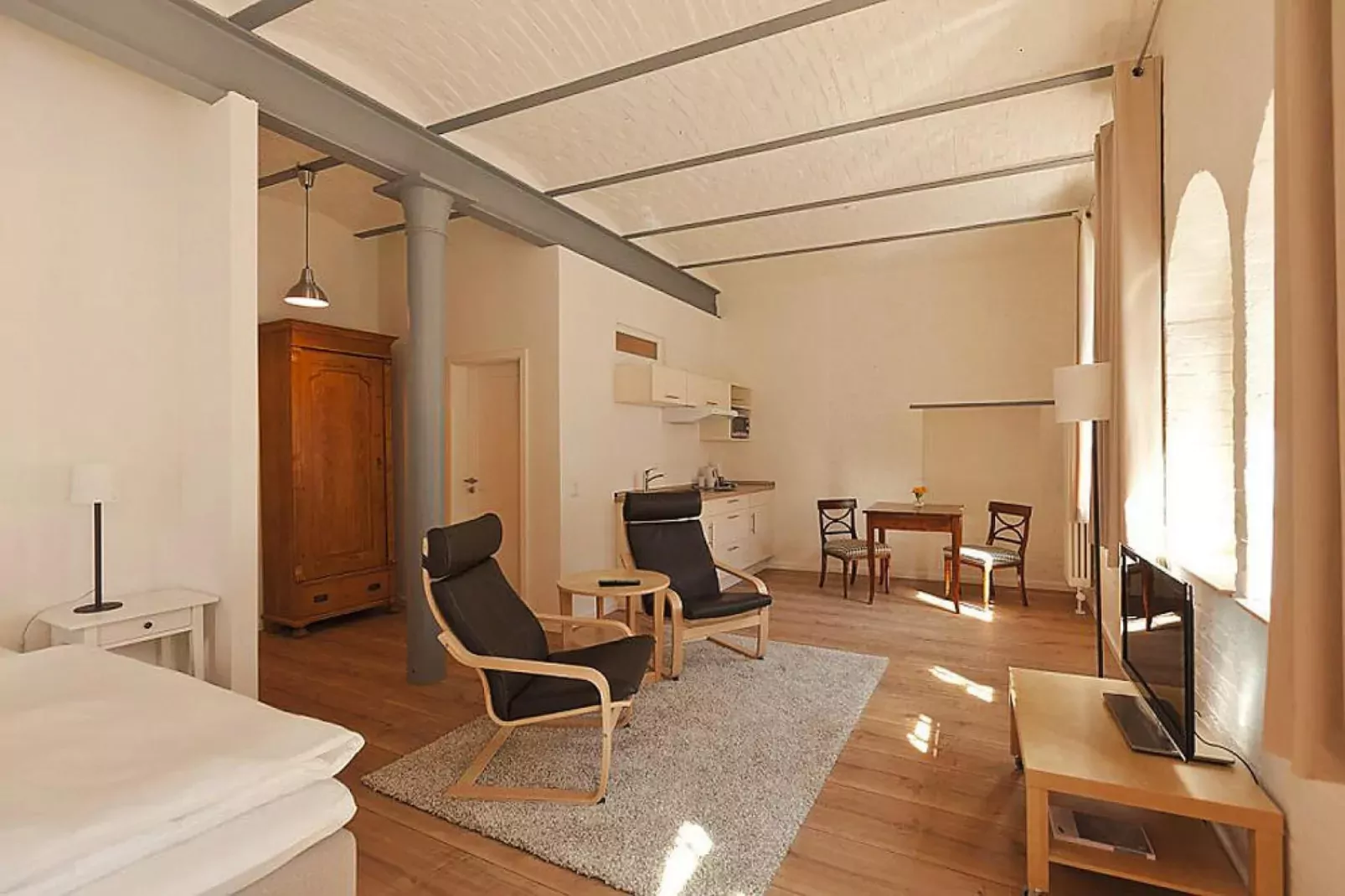 Appartements im Sudhaus / Studio 35-40 m²-Woonkamer