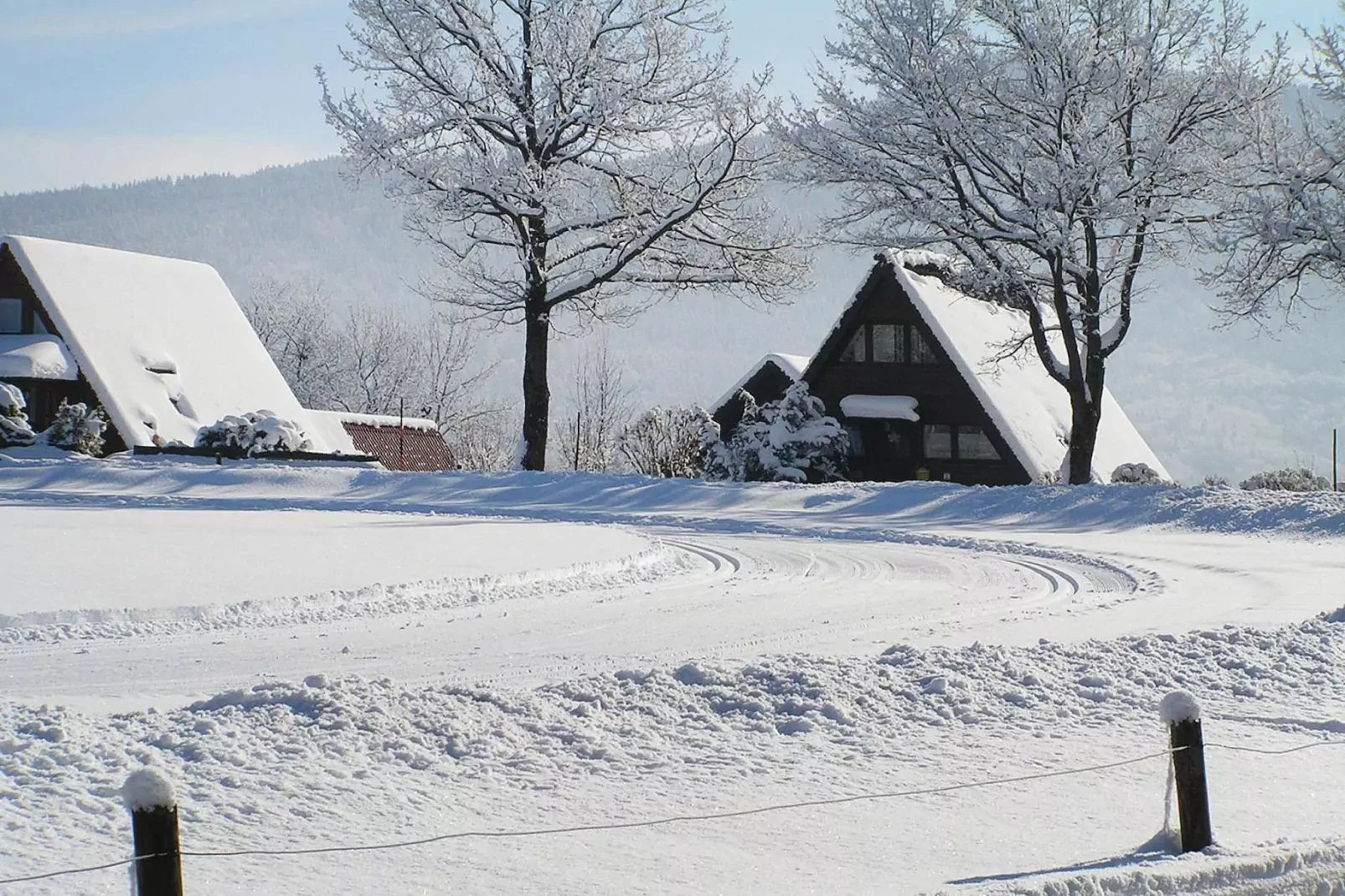 Holiday village Vorauf, Siegsdorf-Typ B, Ferienhaus Typ Oslo, 81 qm-Gebied winter 1km