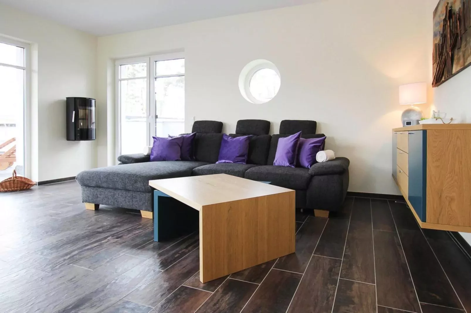 Villa Seeblick 146 qm-Woonkamer