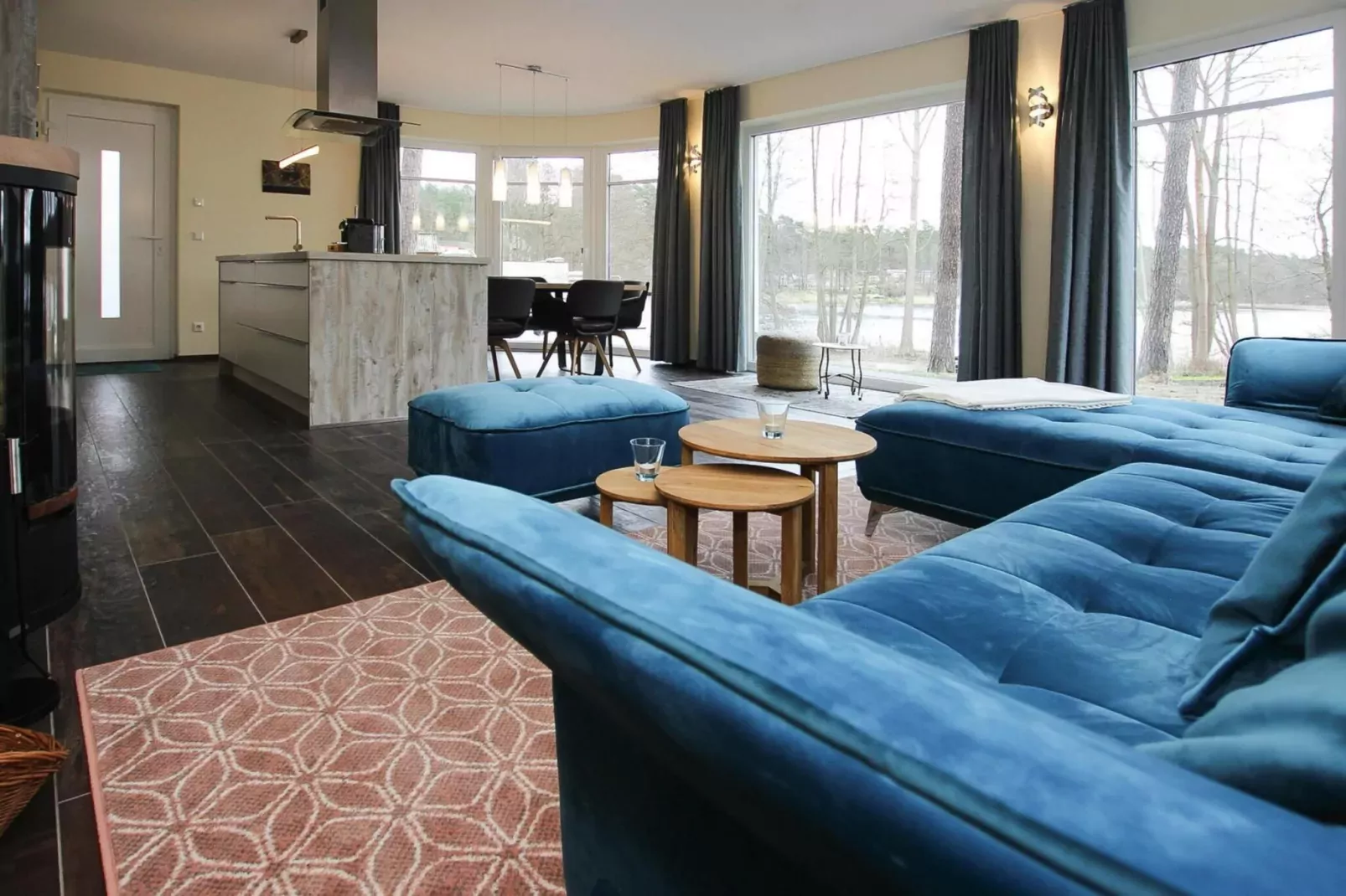 Villa Seeblick 146 qm-Woonkamer