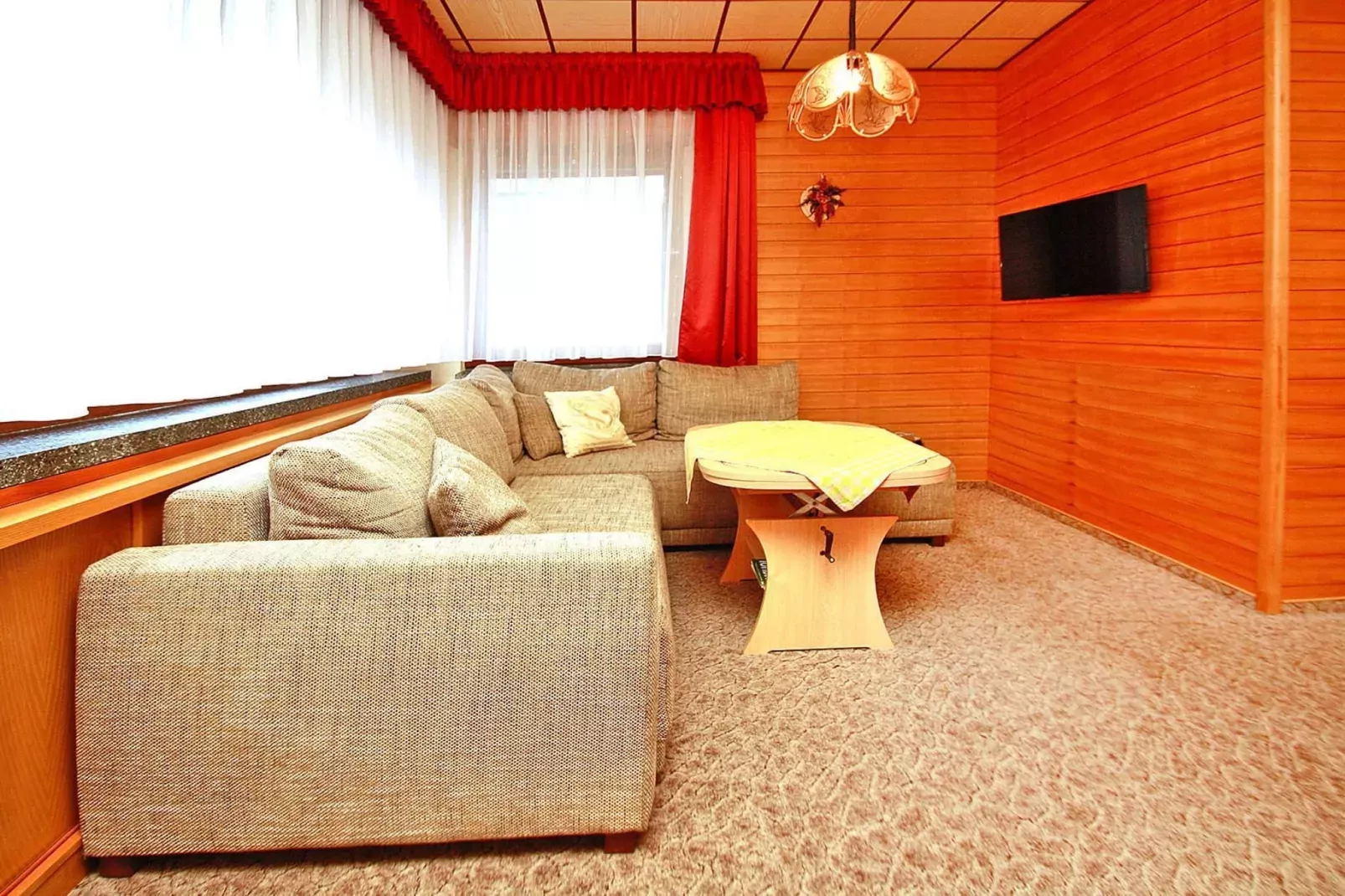 Ferienhaus Spreeblick-Woonkamer