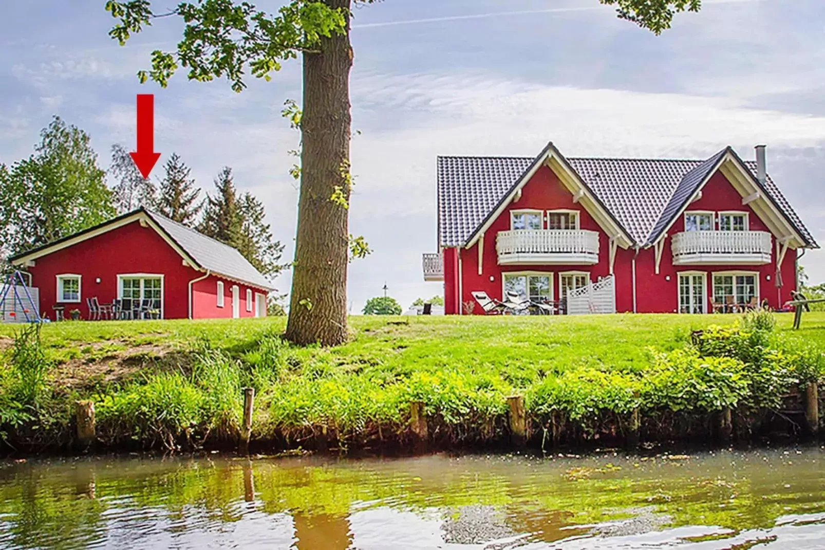 Ferienhaus Spreeidyll-Buitenkant zomer