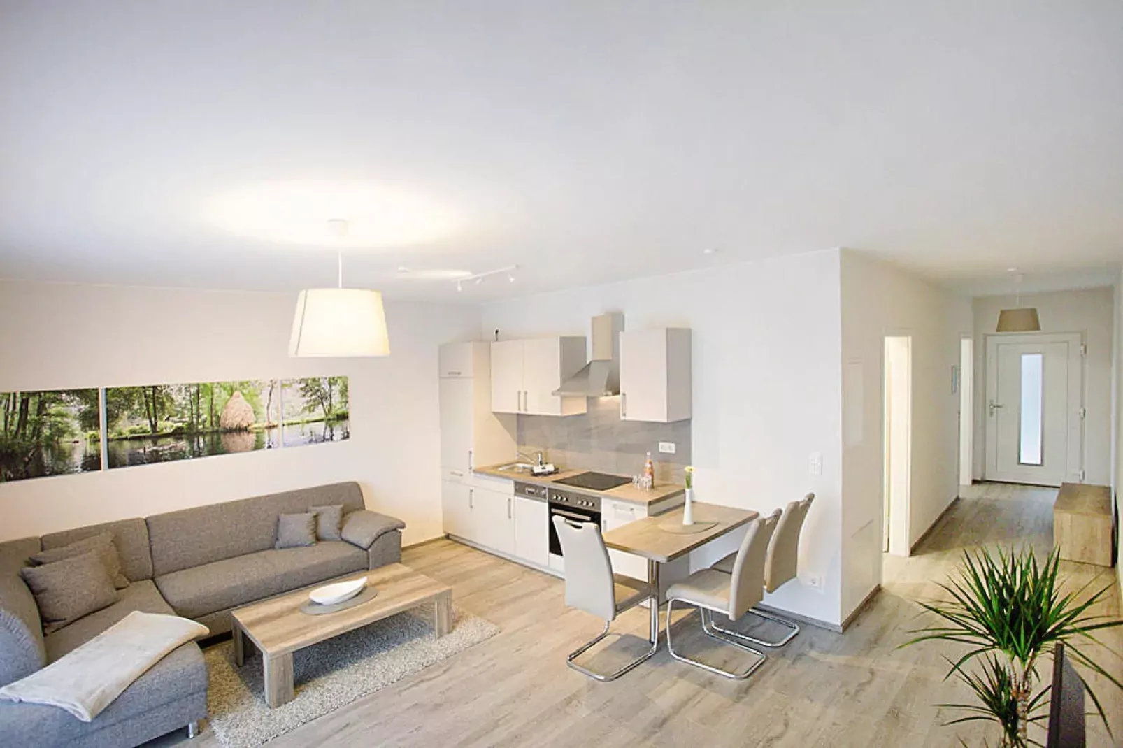 Apartment 75 qm mit Spreeblick-Woonkamer