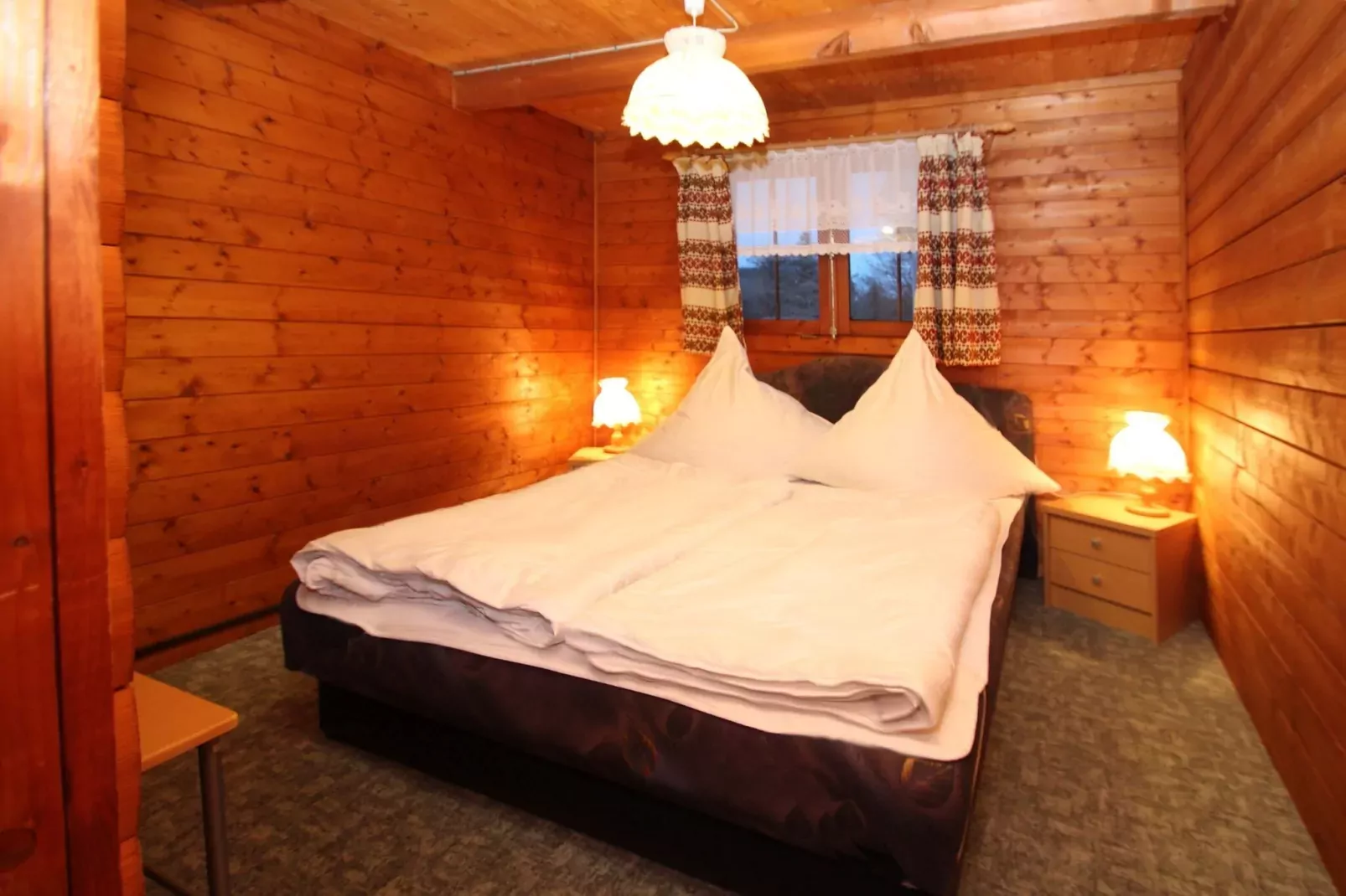 Blockhaus 30 qm-Slaapkamer