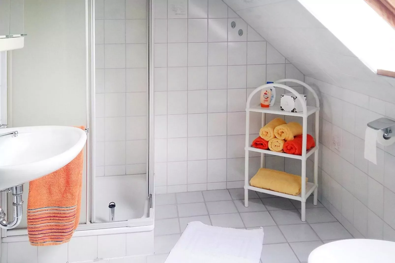Ferienwohnung De ole Krabbenfischer Tönning-Badkamer