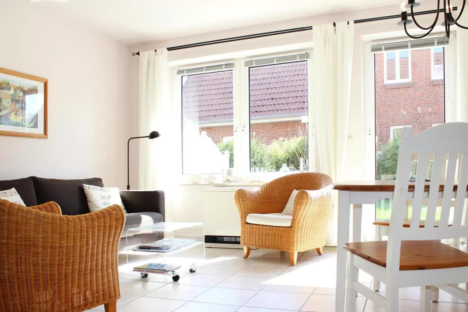 Reihenhaus Strandglück-Woonkamer