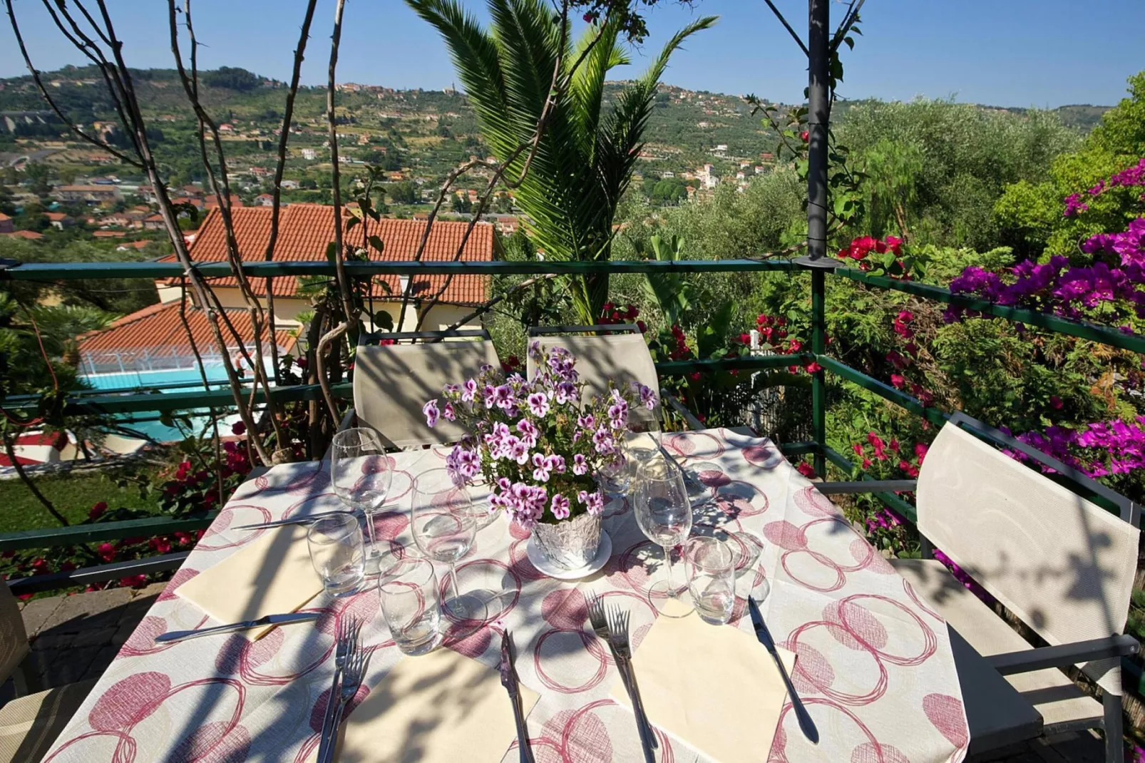 Ferienanlage Villa Giada Imperia - Type Twin Room Apt Orchidea B4-Terrasbalkon