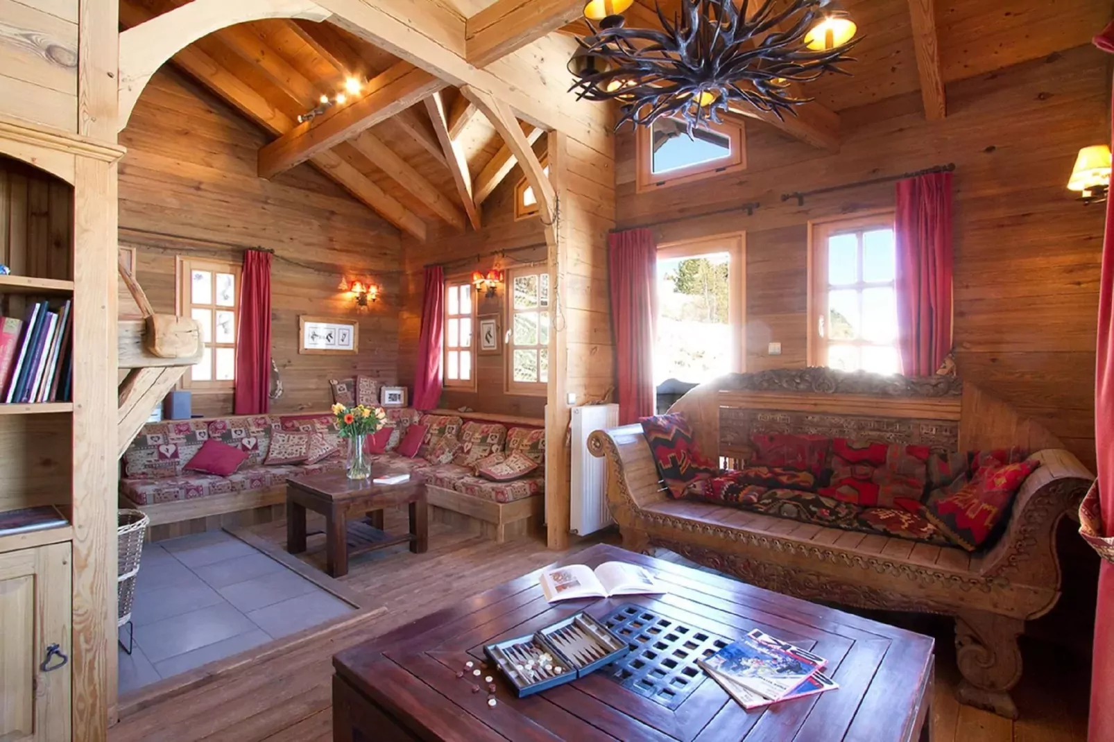 Chalet Mélusine-Woonkamer