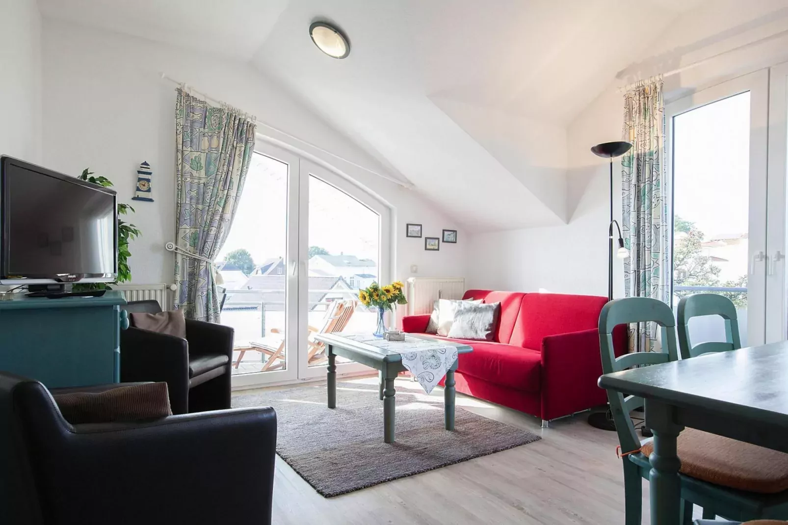 Villa Eintracht, Göhren-Typ B: 50 qm-Woonkamer