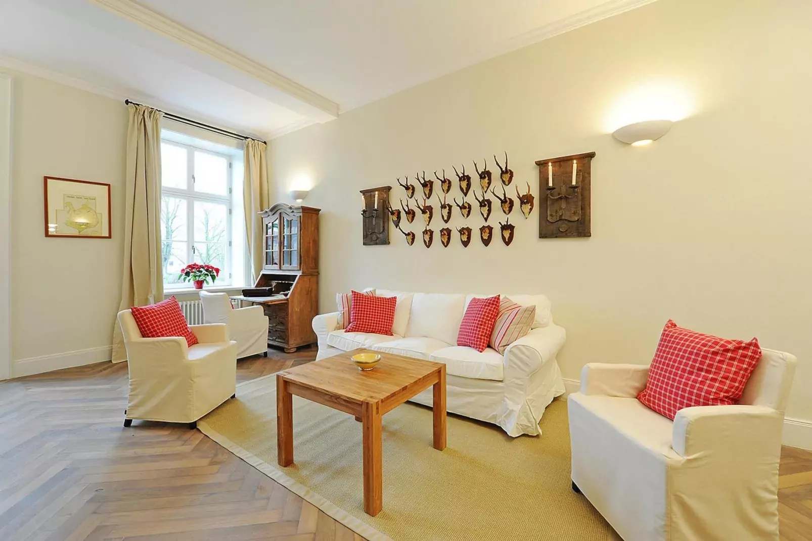 Gutshaus Zicker -Wohnung 12-Woonkamer