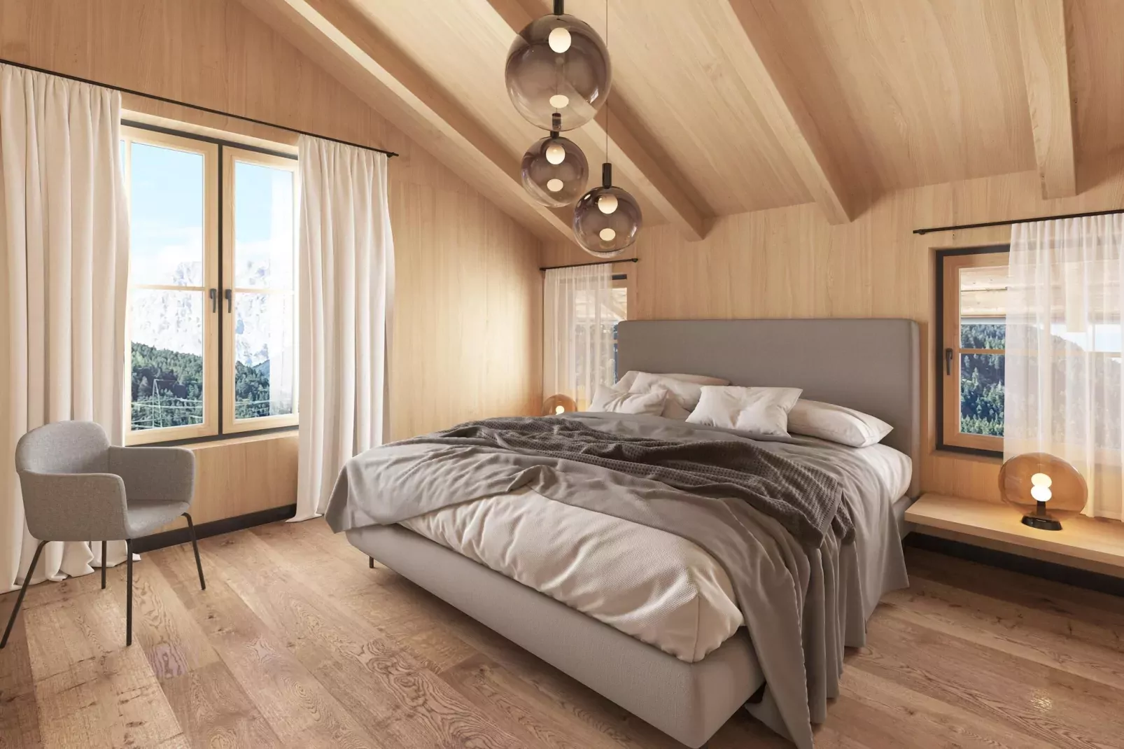 DEIN BICHLBACH Chalet groß-Slaapkamer