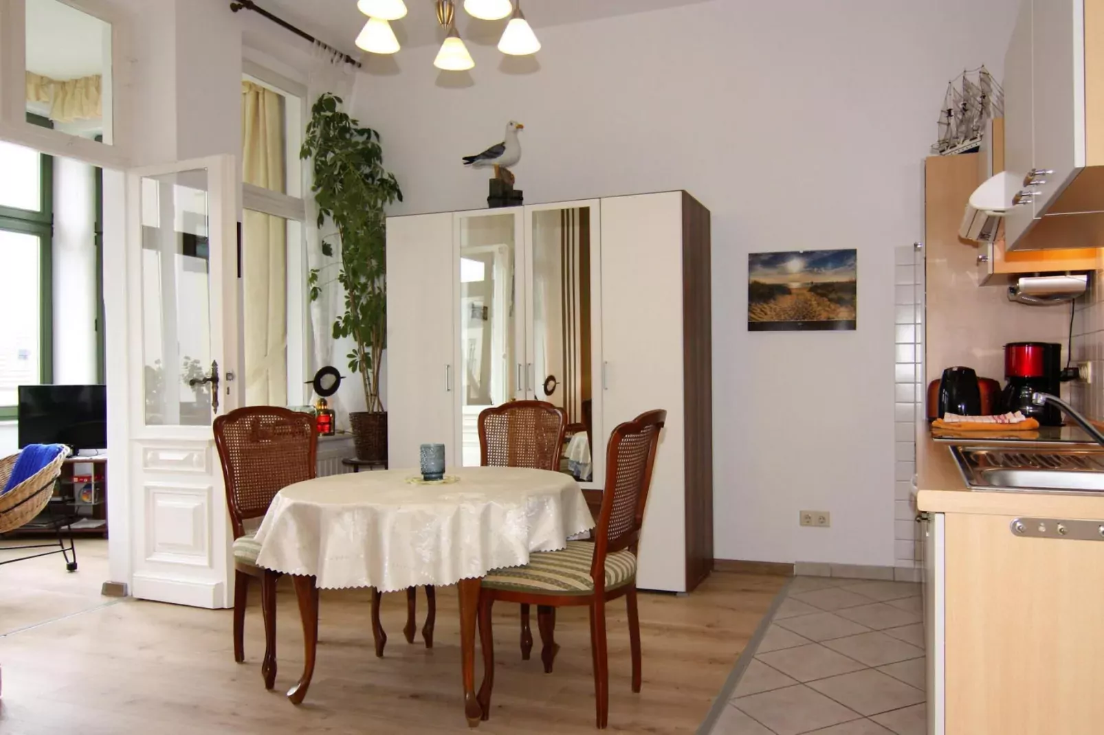 Ferienwohnung Morgenröte Ahlbeck-Eetkamer