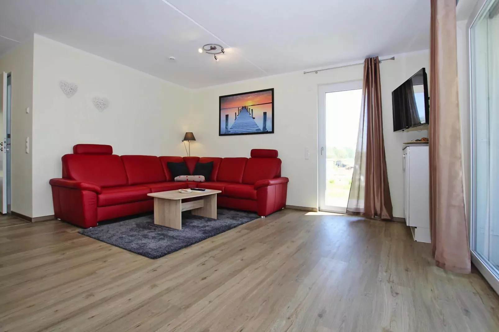 Appartement Hafenflair / Haus 1 EG-Wohnung 1 3 Pers-Woonkamer