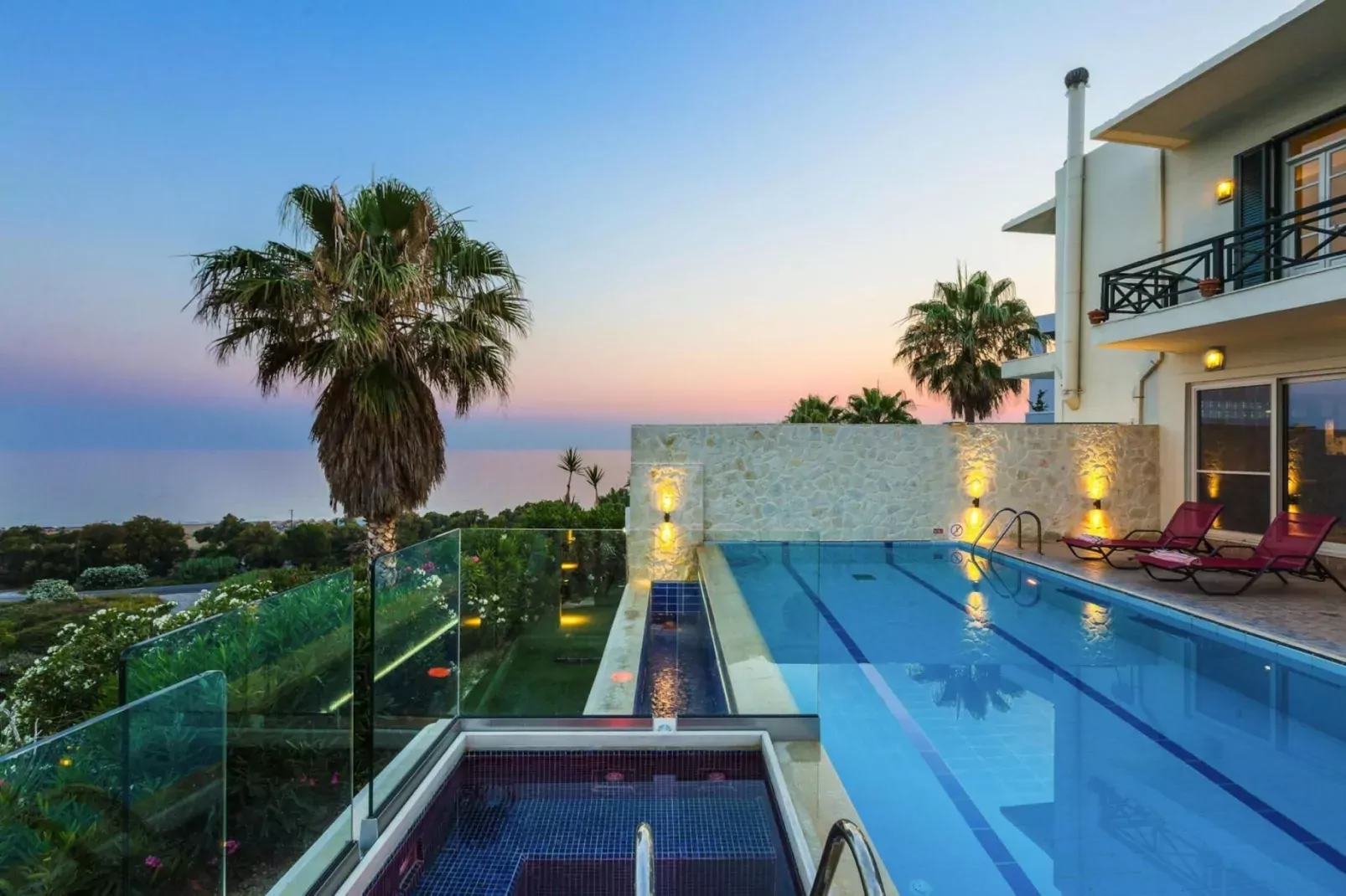 Villas Avra & Pyrgos, Episkopi-Villa Avra, ca. 120 qm, 6 pax-Zwembad