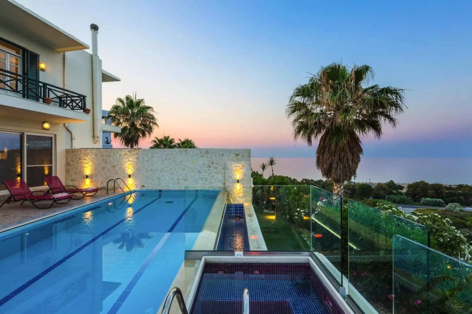 Villas Avra & Pyrgos, Episkopi-Villa Avra, ca. 120 qm, 6 pax-Zwembad