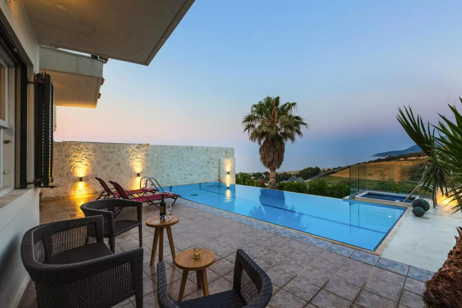 Villas Avra & Pyrgos, Episkopi-Villa Avra, ca. 120 qm, 6 pax-Zwembad