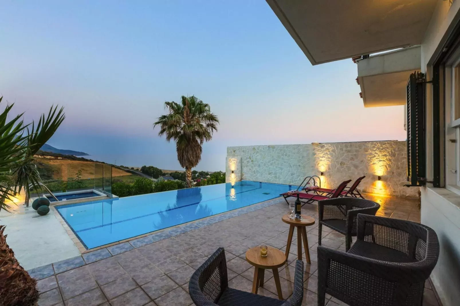 Villas Avra & Pyrgos, Episkopi-Villa Avra, ca. 120 qm, 6 pax-Zwembad