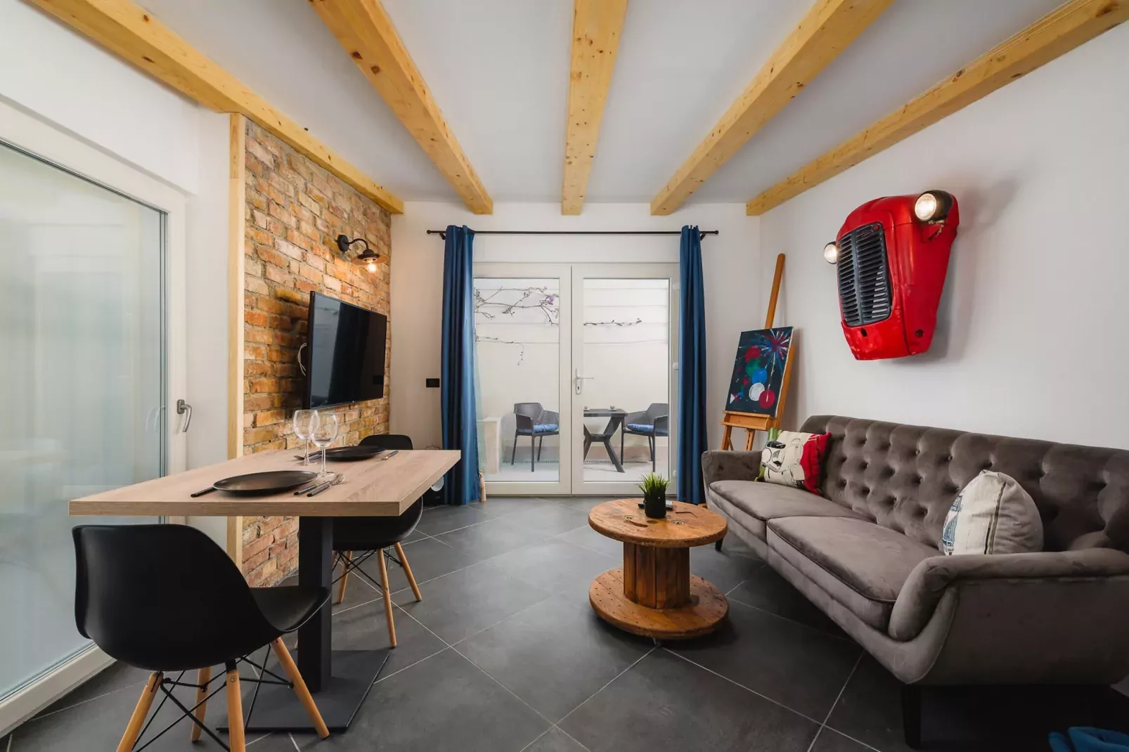 Apartment Urban Black-Woonkamer