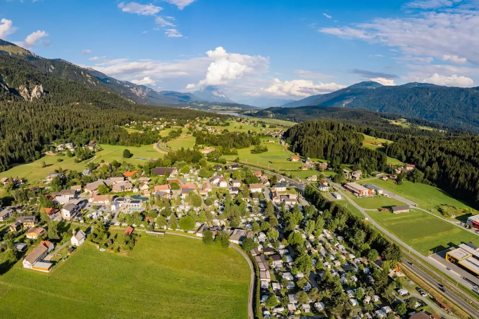 Resort Hermagor-Nassfeld 2-Gebieden zomer 1km