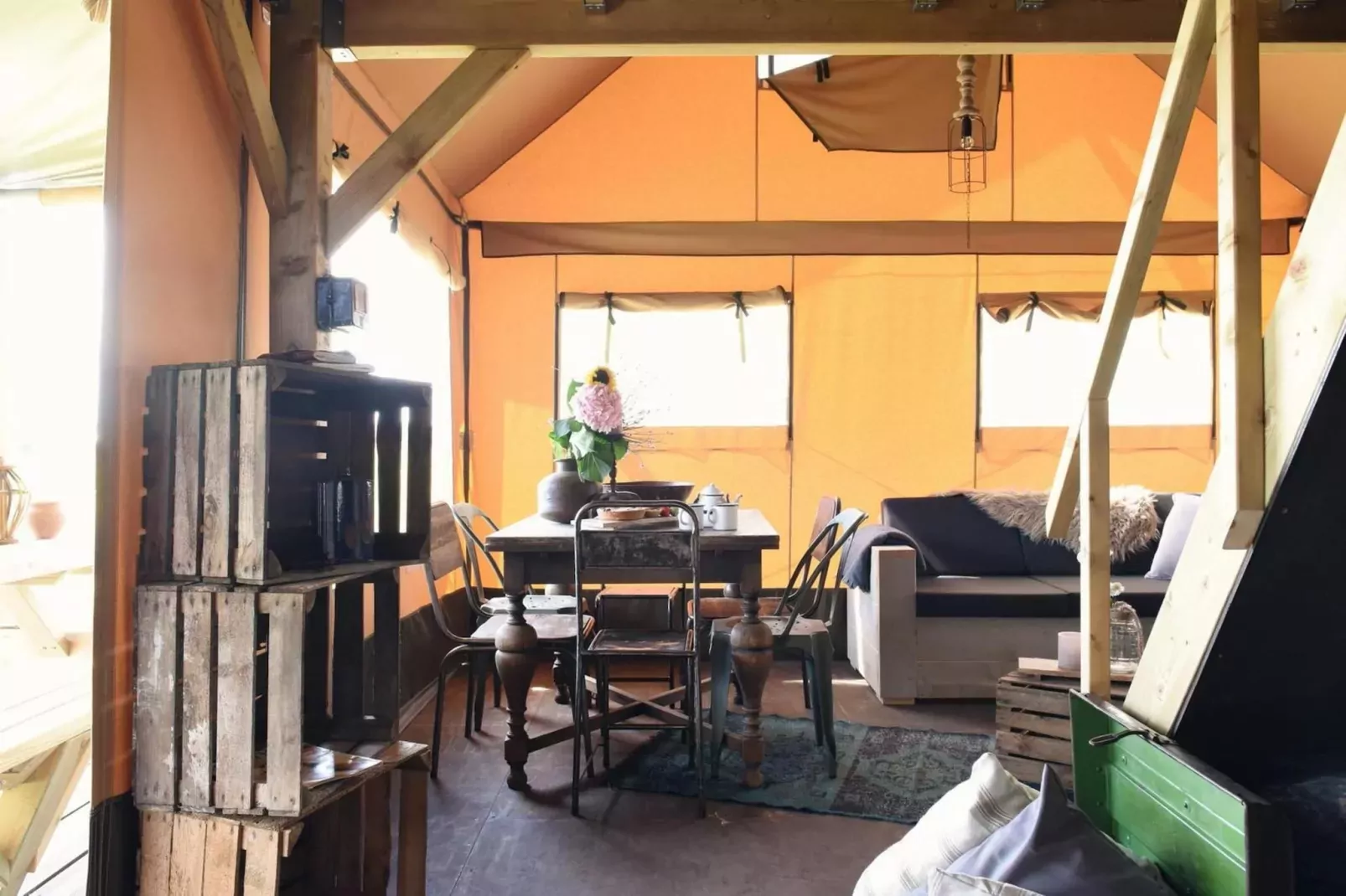 Beach Lodge Luxe - Duynpark-Woonkamer
