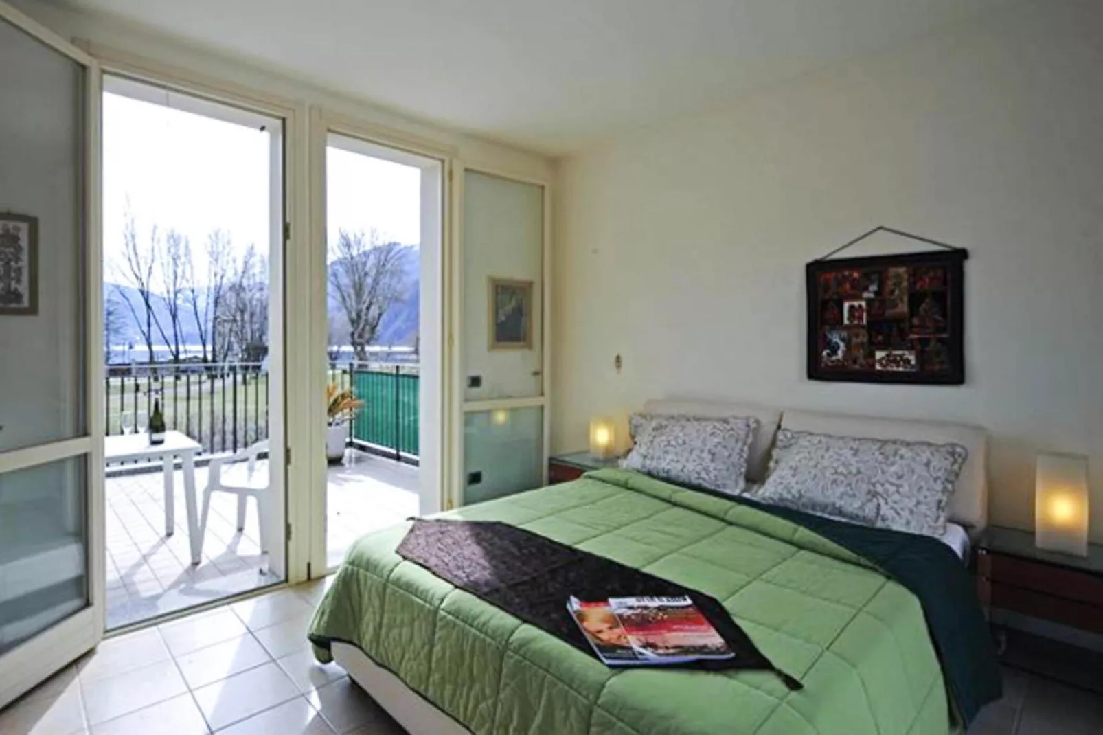 Residence Porto Letizia Porlezza - Villas bilocale 4 pax Vista Lago Plus V1LP4 Lake View 8215-Slaapkamer