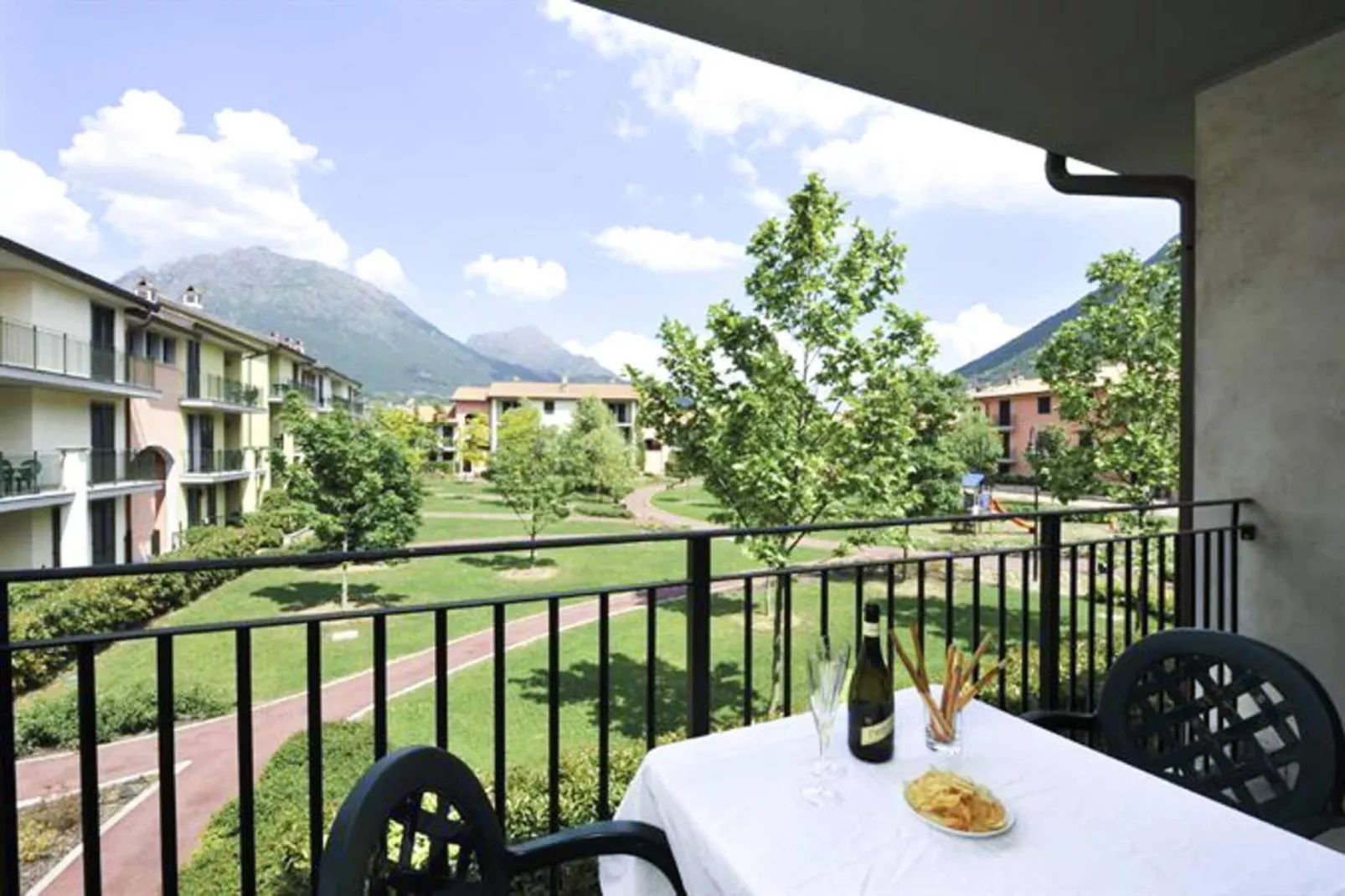 Residence Porto Letizia Porlezza - Villas bilocale 4 pax Vista Lago Plus V1LP4 Lake View 8215-Terrasbalkon