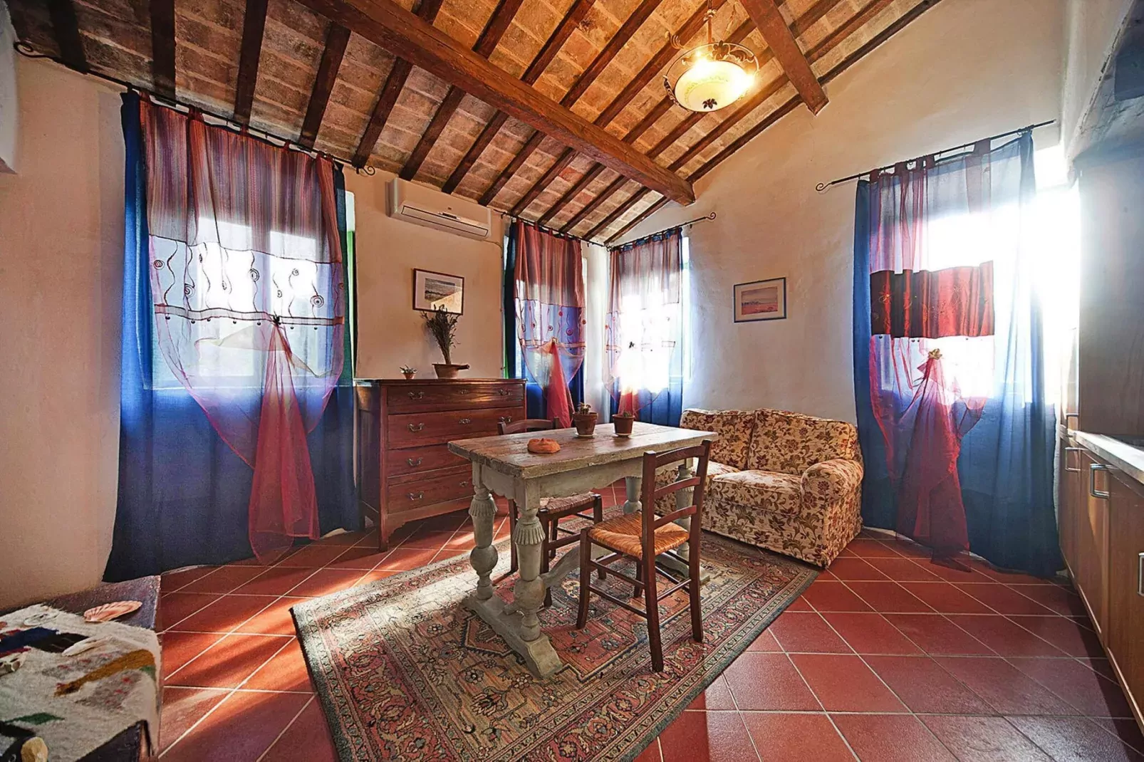 Holiday resort Casa Mare Vallugola die Gabicce, Vallugola-App 2, Tipo 3-Woonkamer
