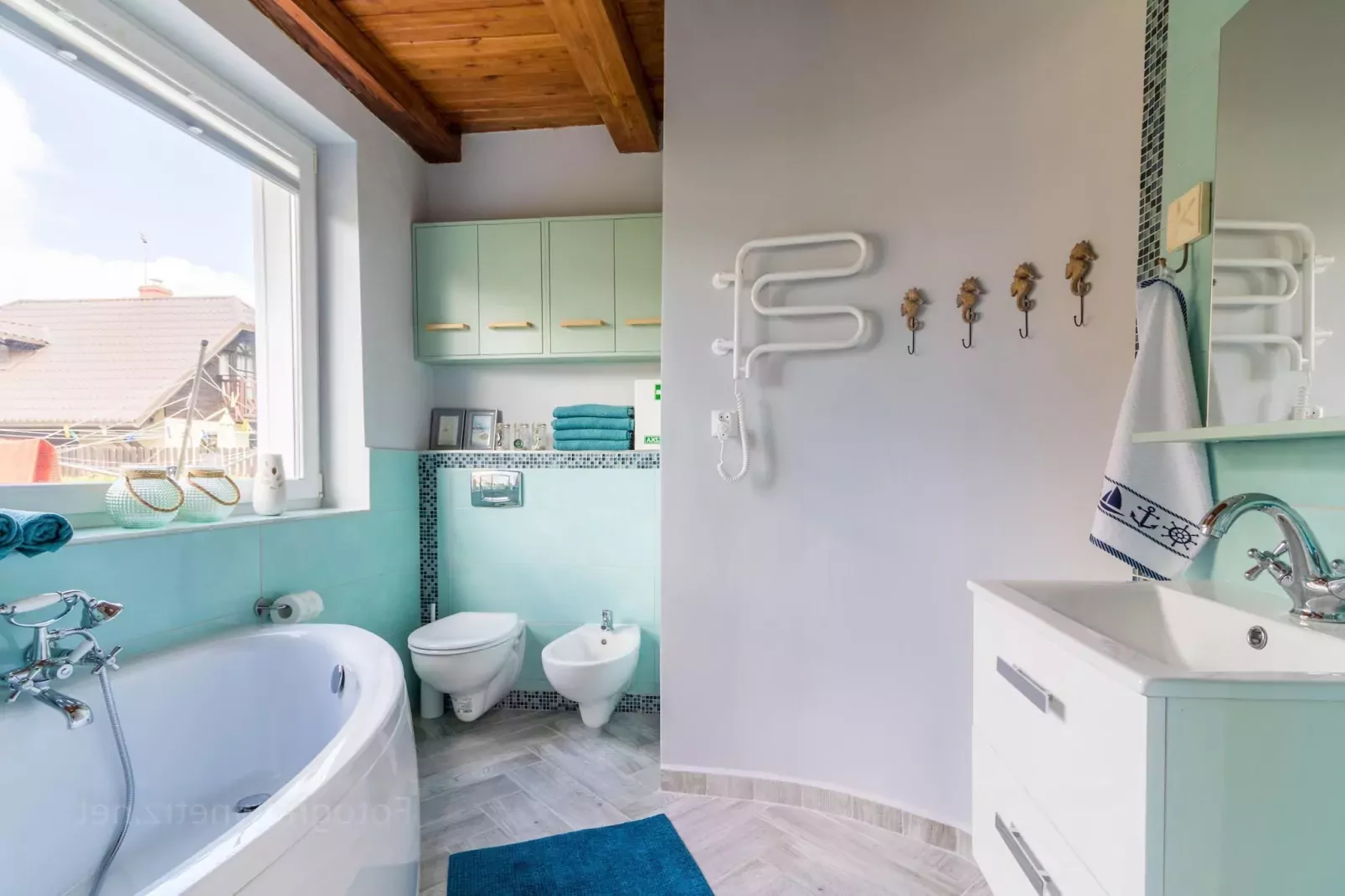 Holiday home Seahorse Rowy-Badkamer
