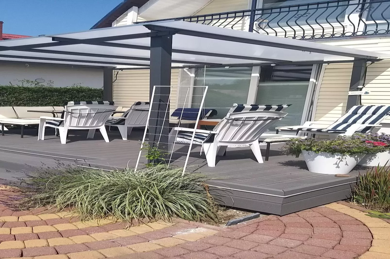 Holiday home Seahorse Rowy-Terrasbalkon