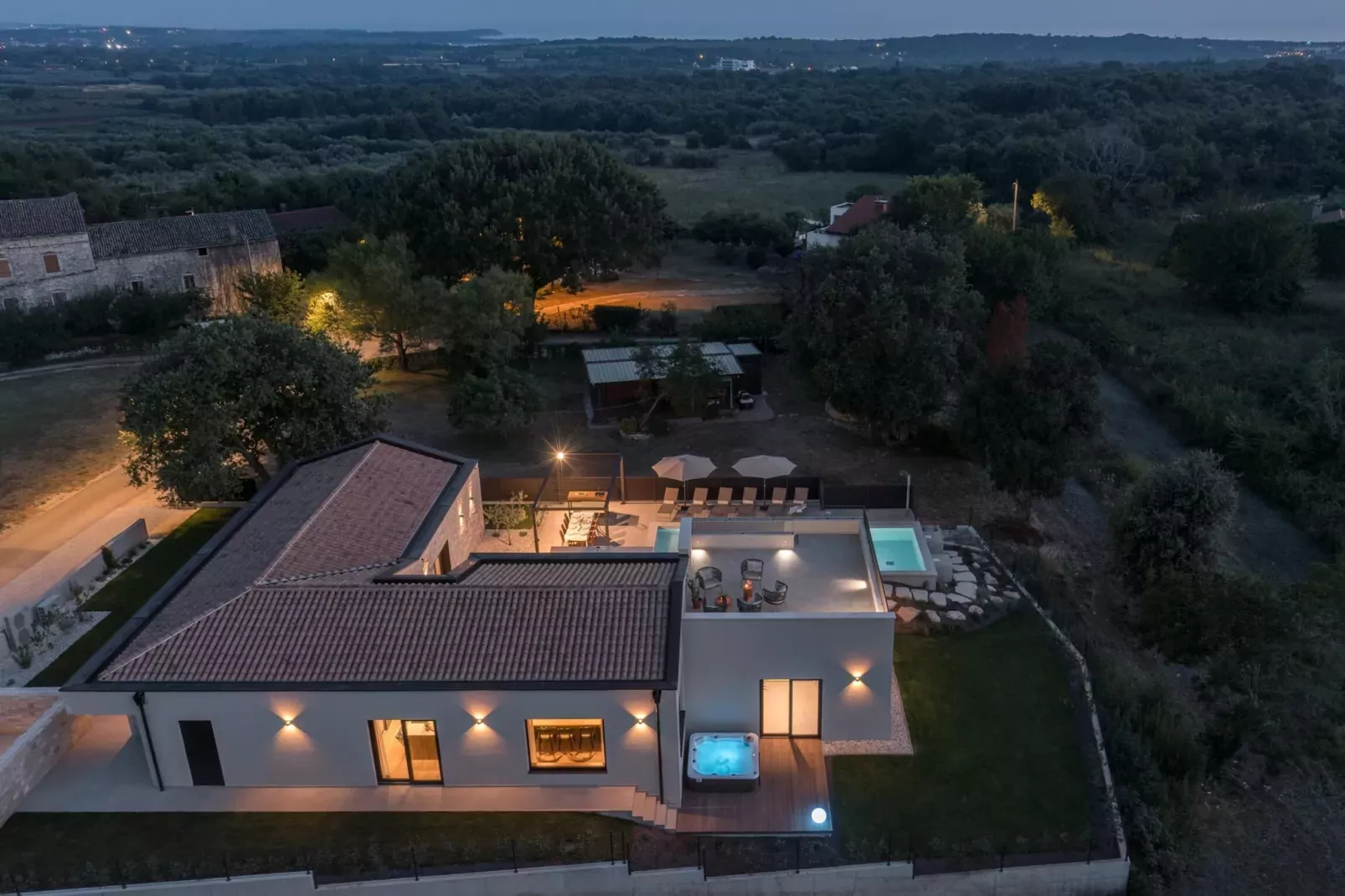 Luxury Villa Casa Maria-Buitenkant zomer