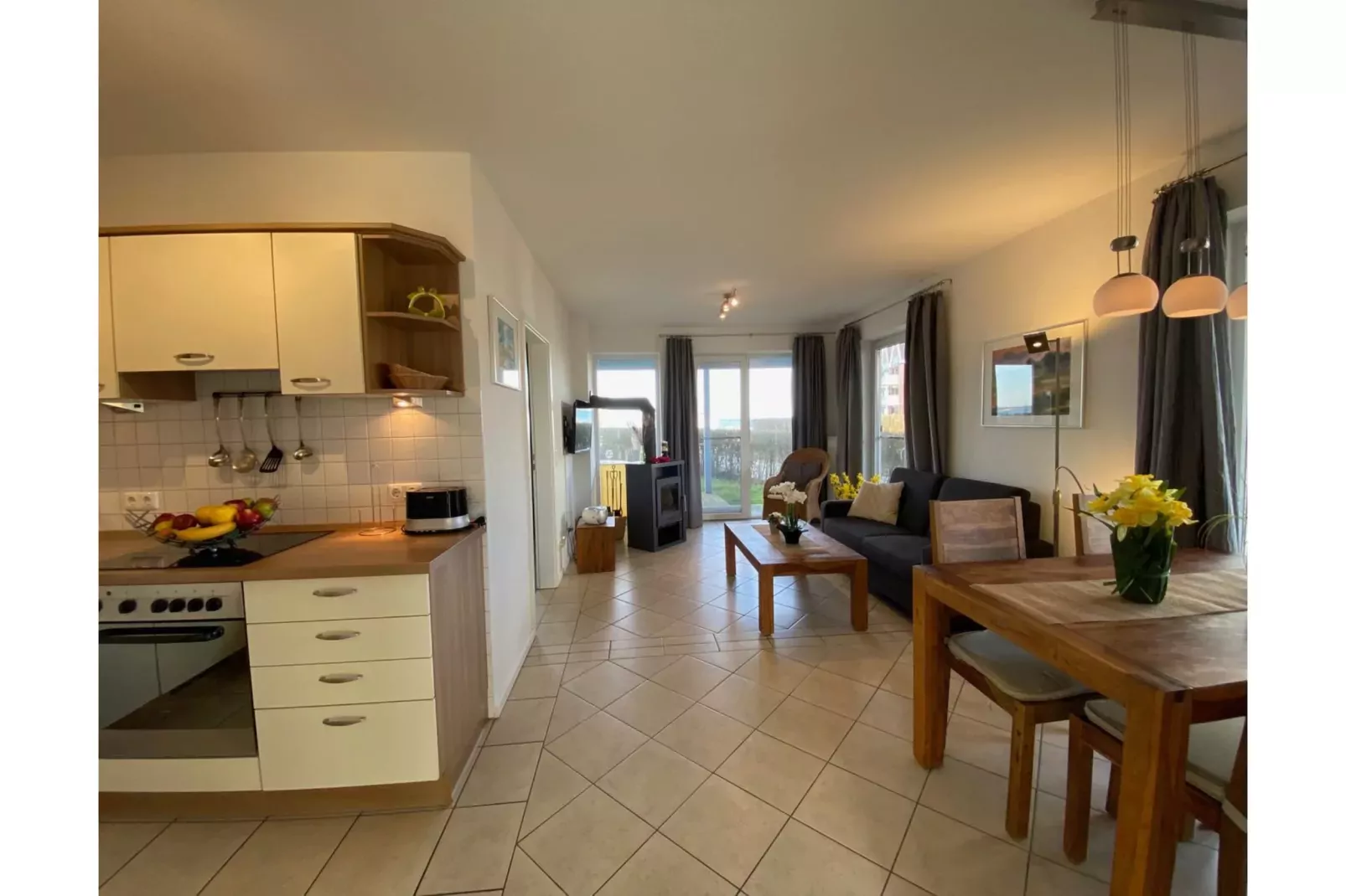 Kapitänshaus Gartendeck 64 qm Nr 442-Woonkamer