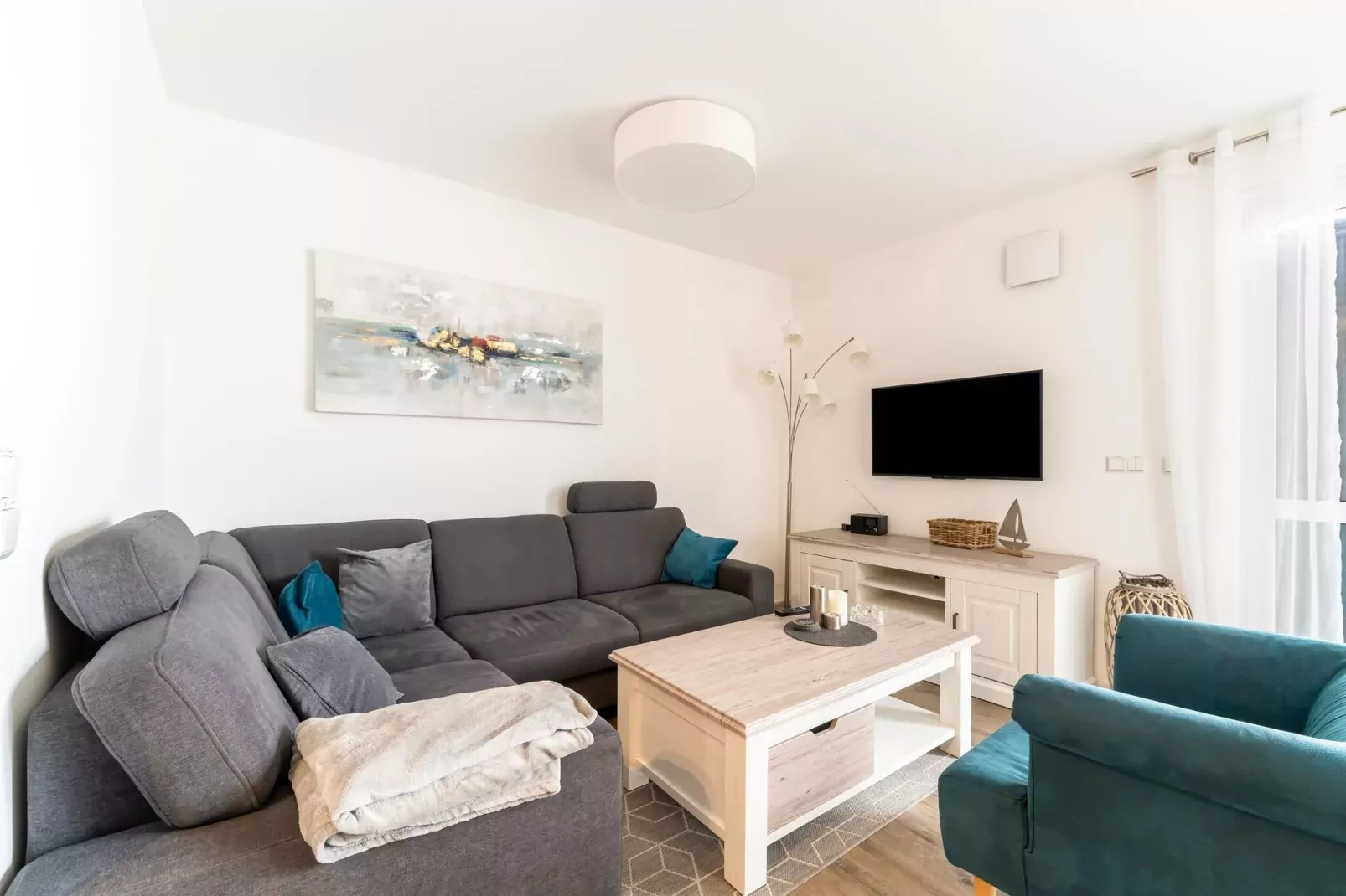 Hafenapartment 623-Woonkamer
