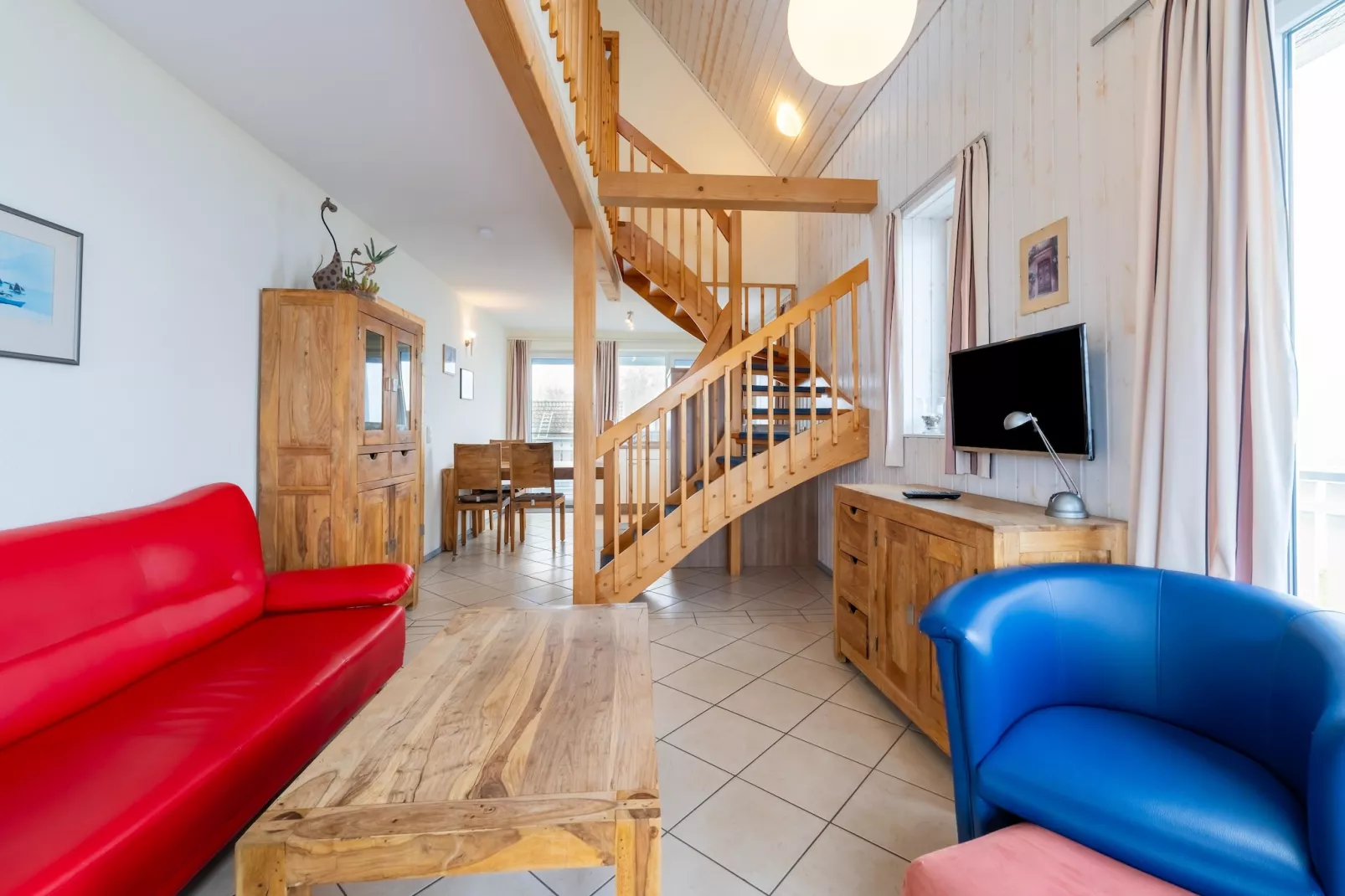 Kapitänsdeck 4 Pers 444-Woonkamer