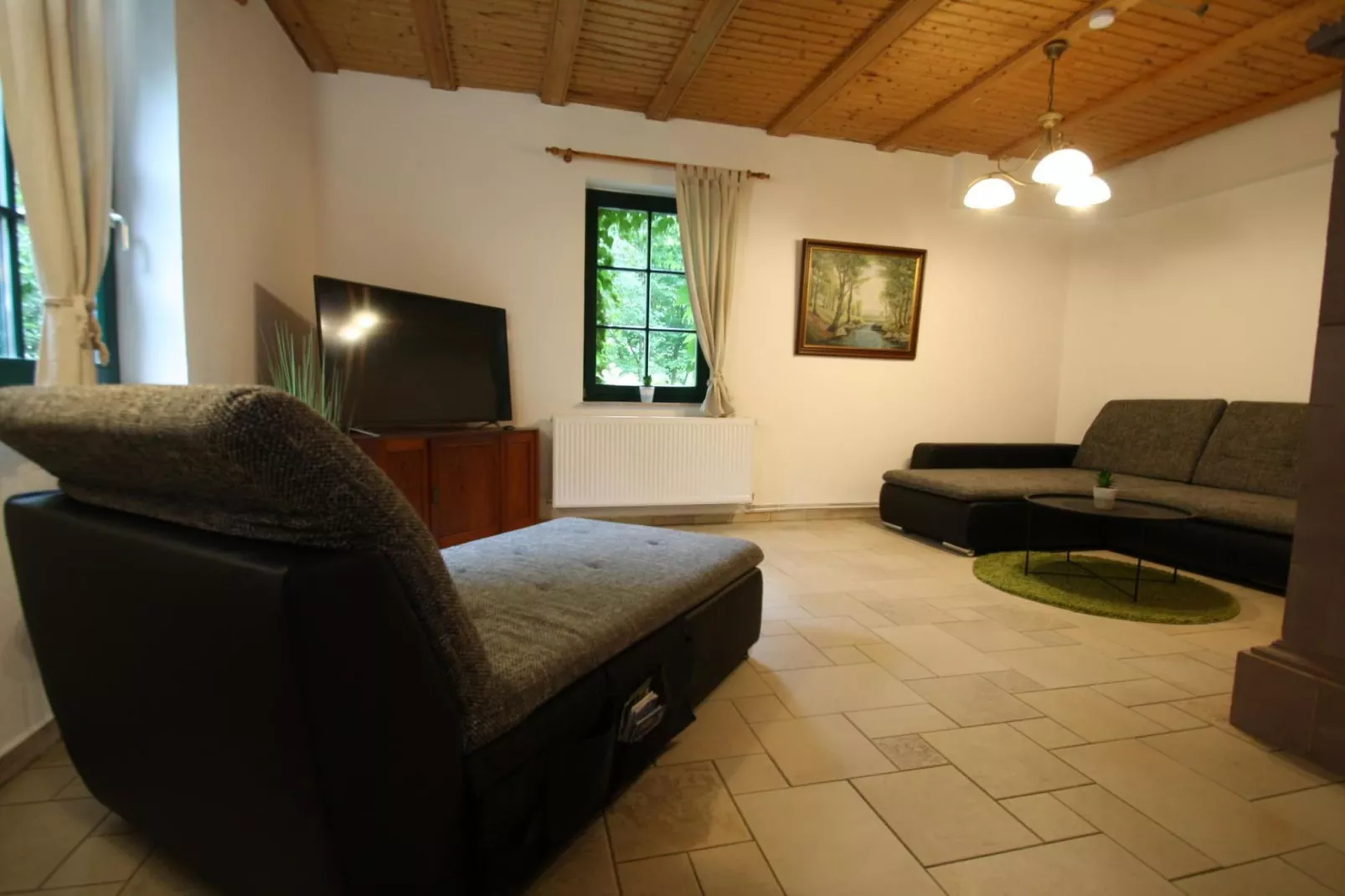 Doppelhaushälte Waldkautz-Woonkamer