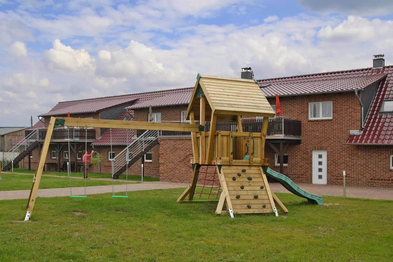 3-Raum-App 65 qm-Uitzicht zomer