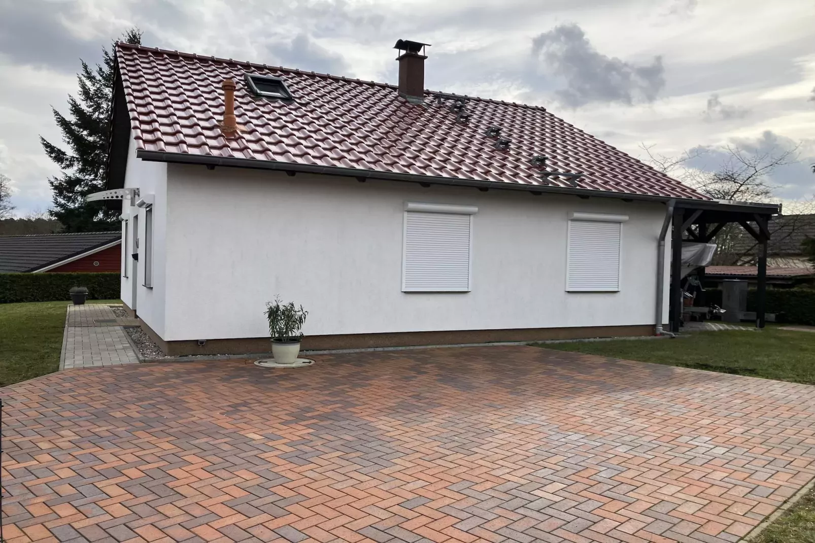 Ferienhaus Wildgans 62 qm-Uitzicht zomer