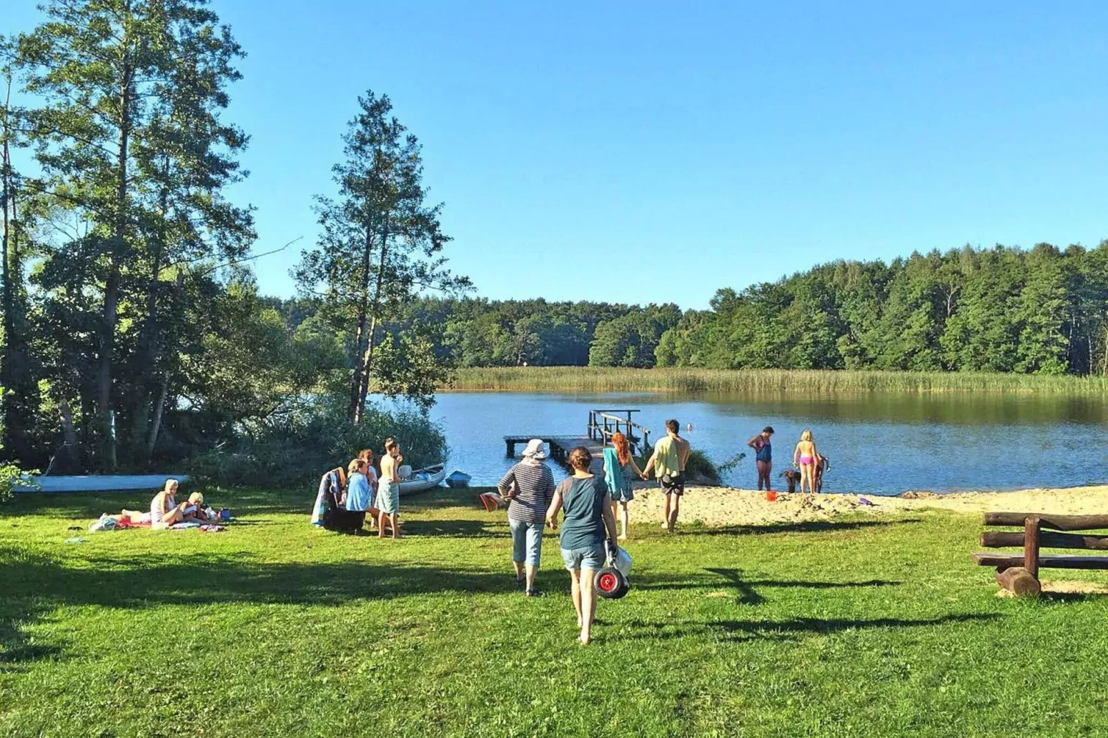 Ferienhaus Seeadler 62 qm-Gebieden zomer 5km